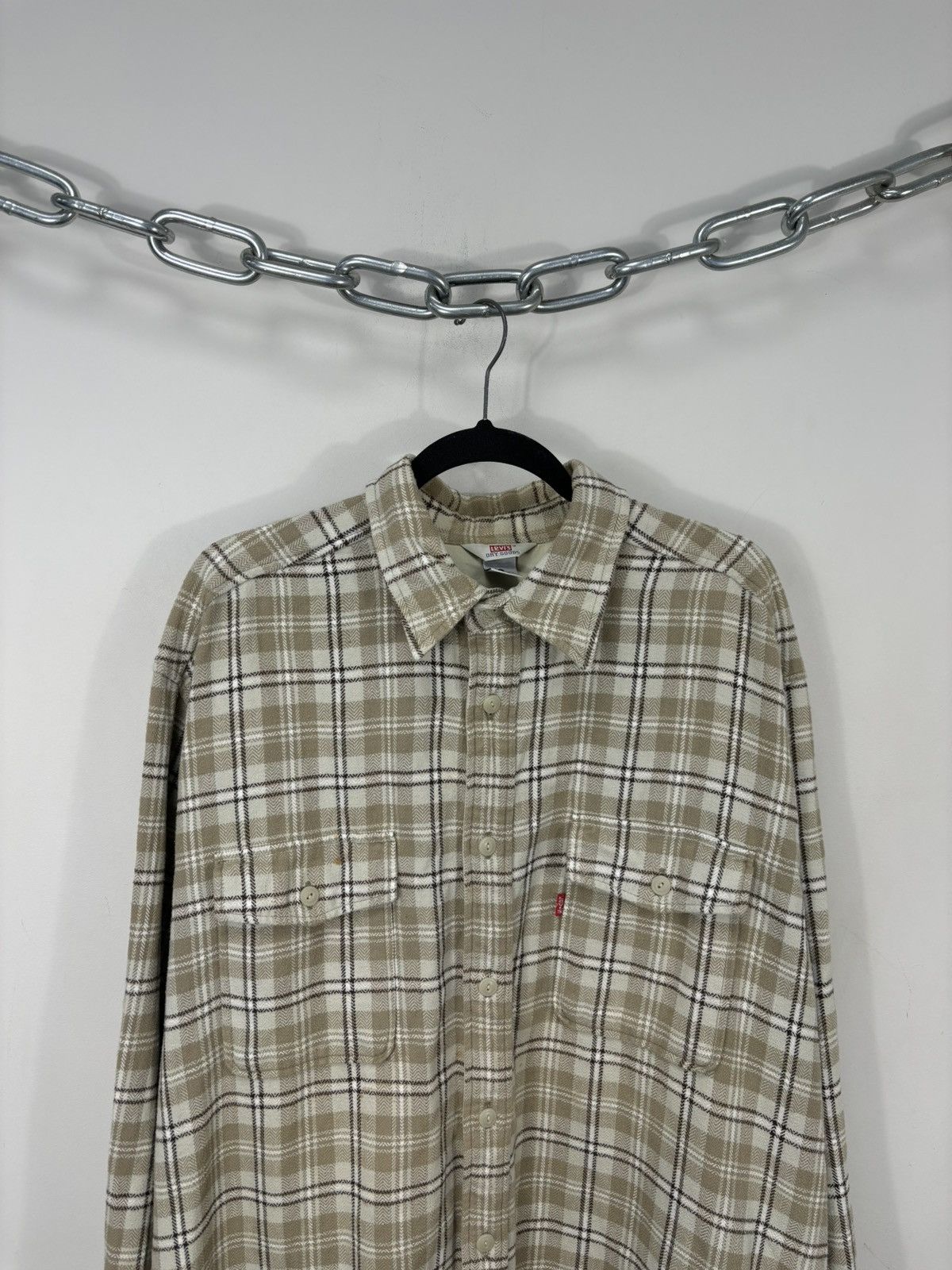 Levi's Vintage Levi’s Dry Goods 90s Checkered Hype Flannel Shirt Size US L / EU 52-54 / 3 - 2 Thumbnail