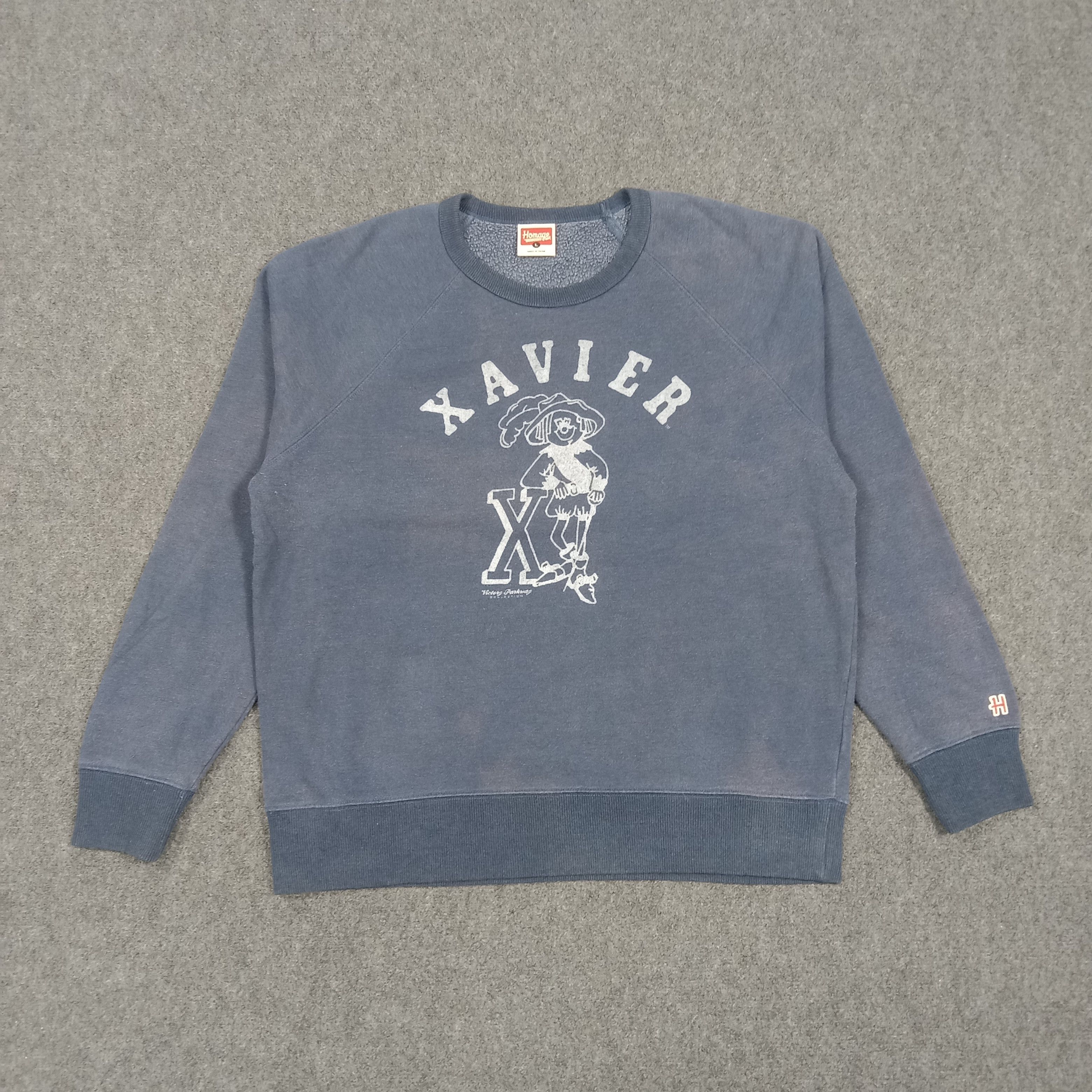Homage Xavier University College Mascot Sweatshirt C290N5 Size US L / EU 52-54 / 3 - 1 Thumbnail