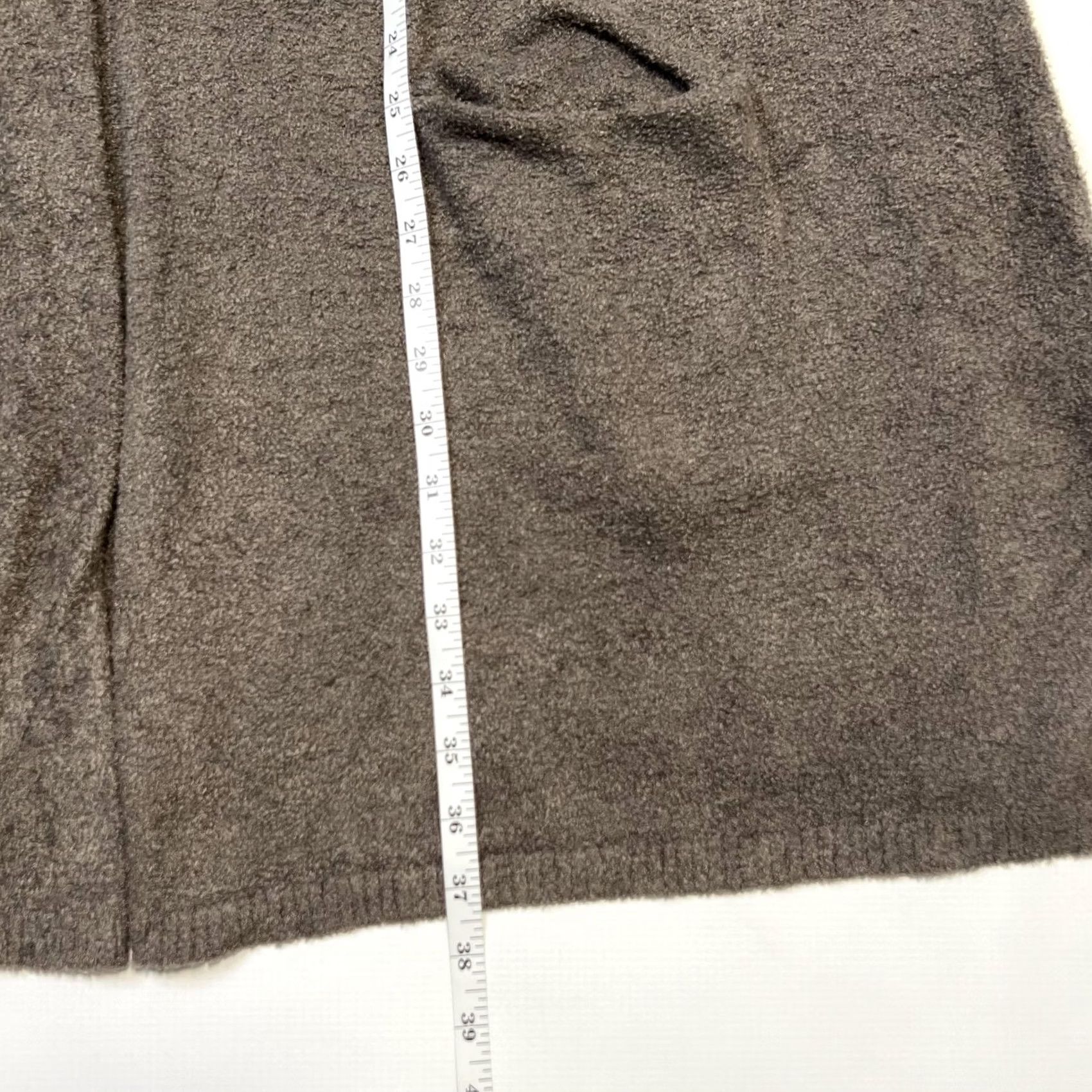 Vintage Barefoot Dreams Cardigan Womens L Brown Bamboo Chic Lite Knit Open Front Cozy Size L / US 10 / IT 46 - 5 Thumbnail