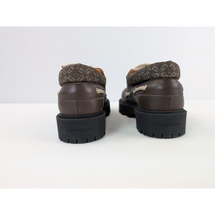 Givenchy o1rshd1 Storm Leather Boat Boots in Chocolate Size US 8 / EU 41 - 12 Thumbnail