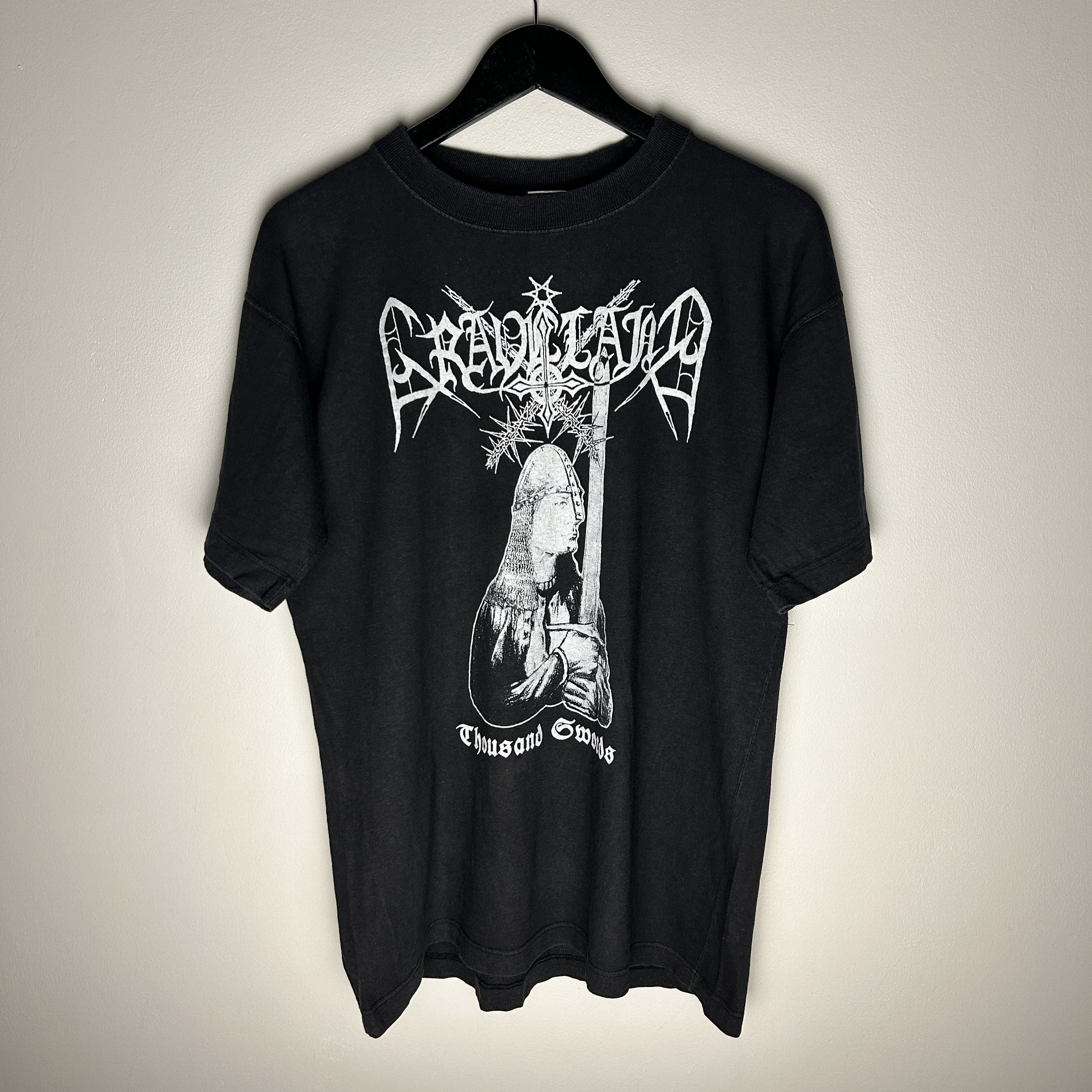 Band Tees Vintage Graveland Thousand Swords 1995 Band T-shirt Size US L / EU 52-54 / 3 - 1 Thumbnail