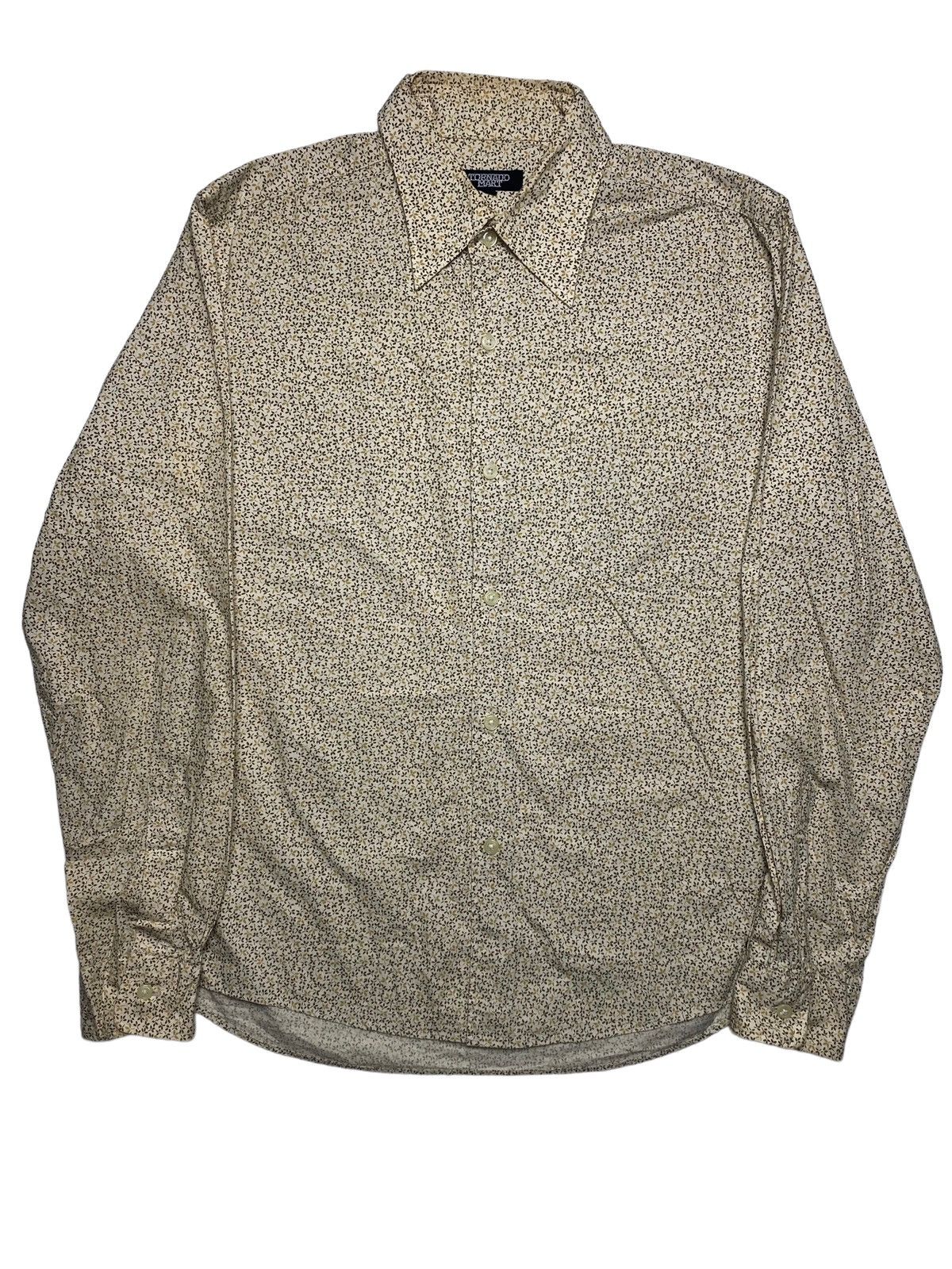 If Six Was Nine 2000s Tornado Mart - Printed Micro Leaf Button Shirt Size US L / EU 52-54 / 3 - 1 Thumbnail