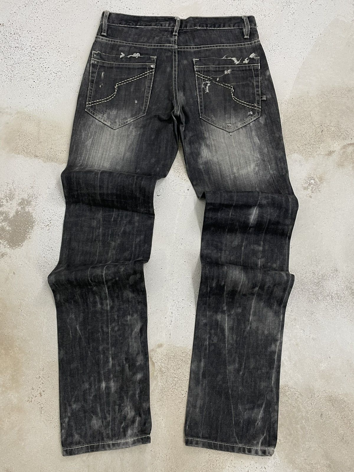 Designer Vintage Japan SemanticDesign Affliction Punk Distress Denim Size US 30 / EU 46 - 7 Thumbnail