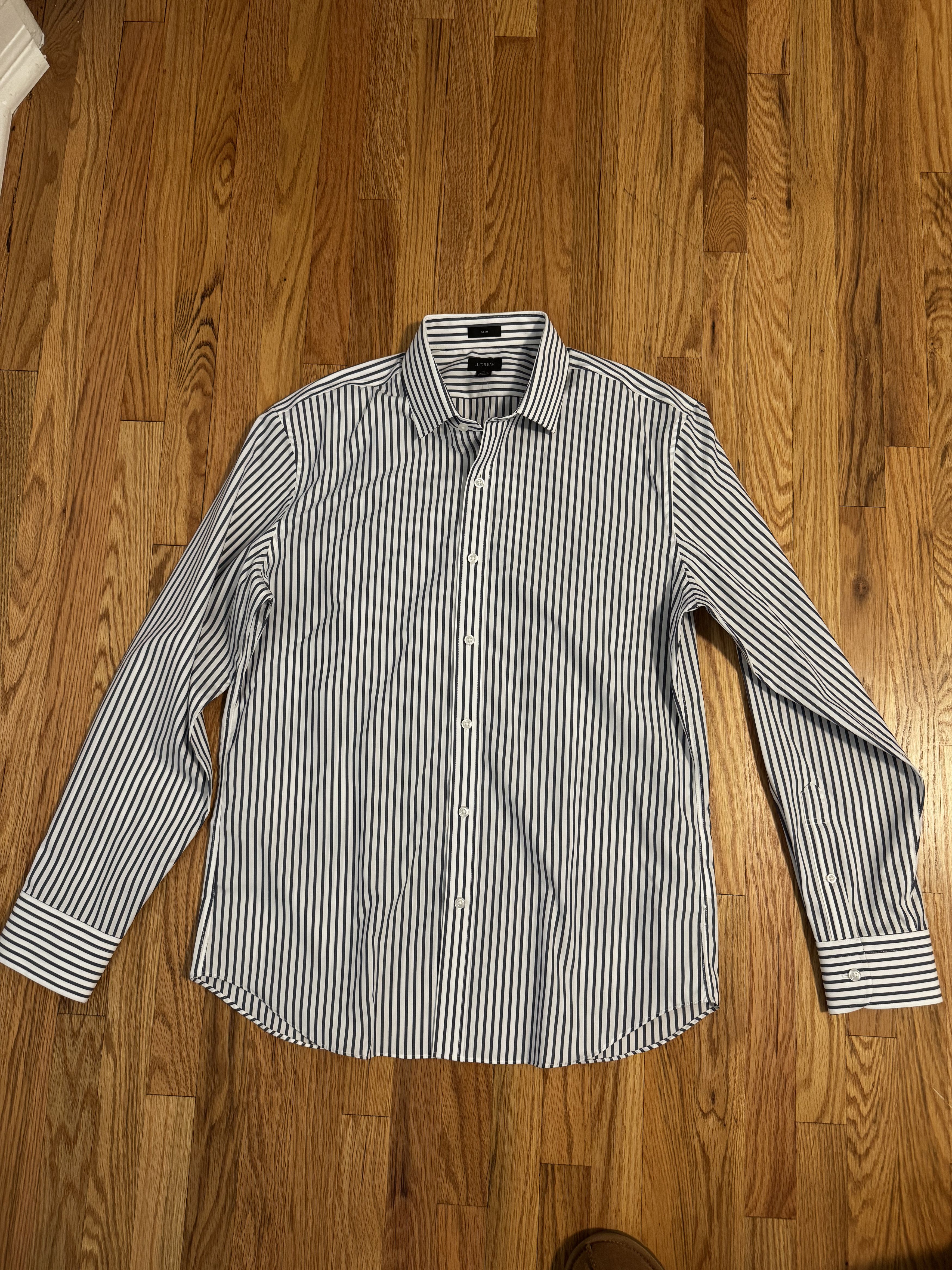 J.Crew J. Crew Mens Striped Button Down Dress Shirt - Size L Size US L / EU 52-54 / 3 - 1 Thumbnail