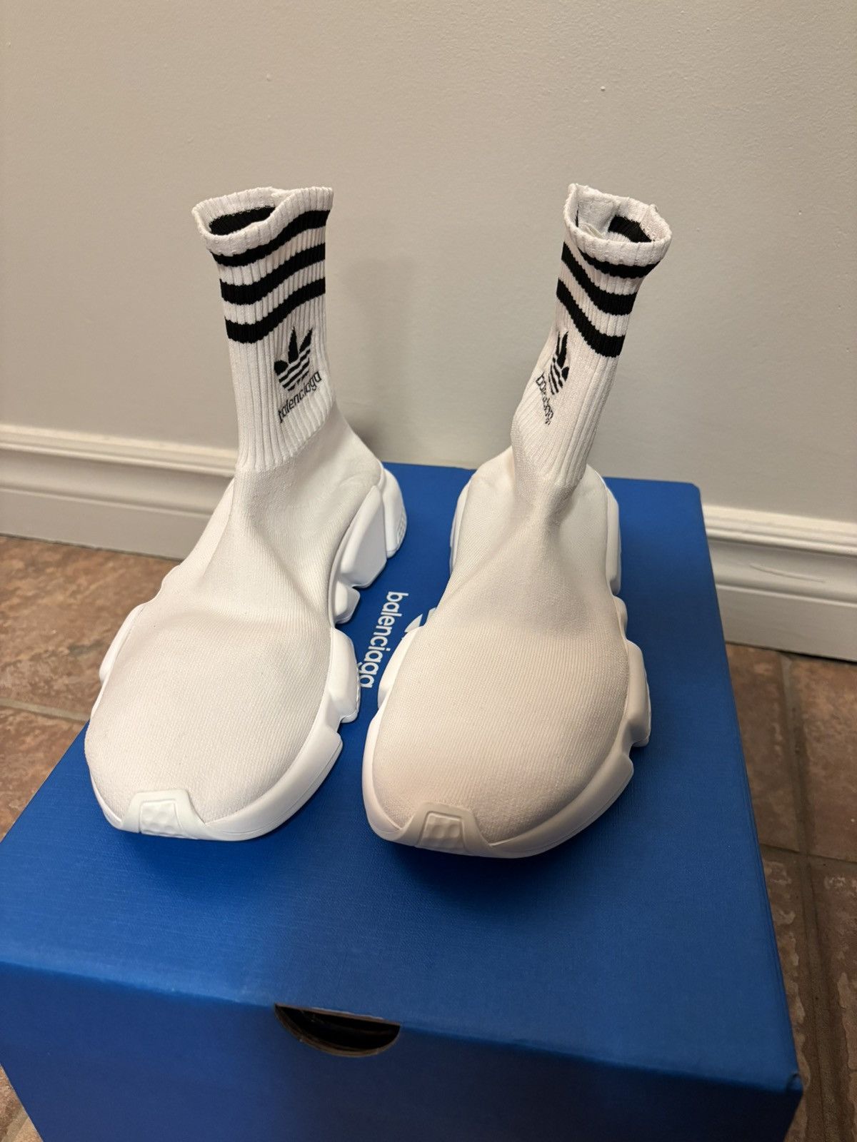 Adidas × Balenciaga Balenciaga x Adidas Speed LT High-top Sneakers Size US 7 / EU 40 - 9 Thumbnail