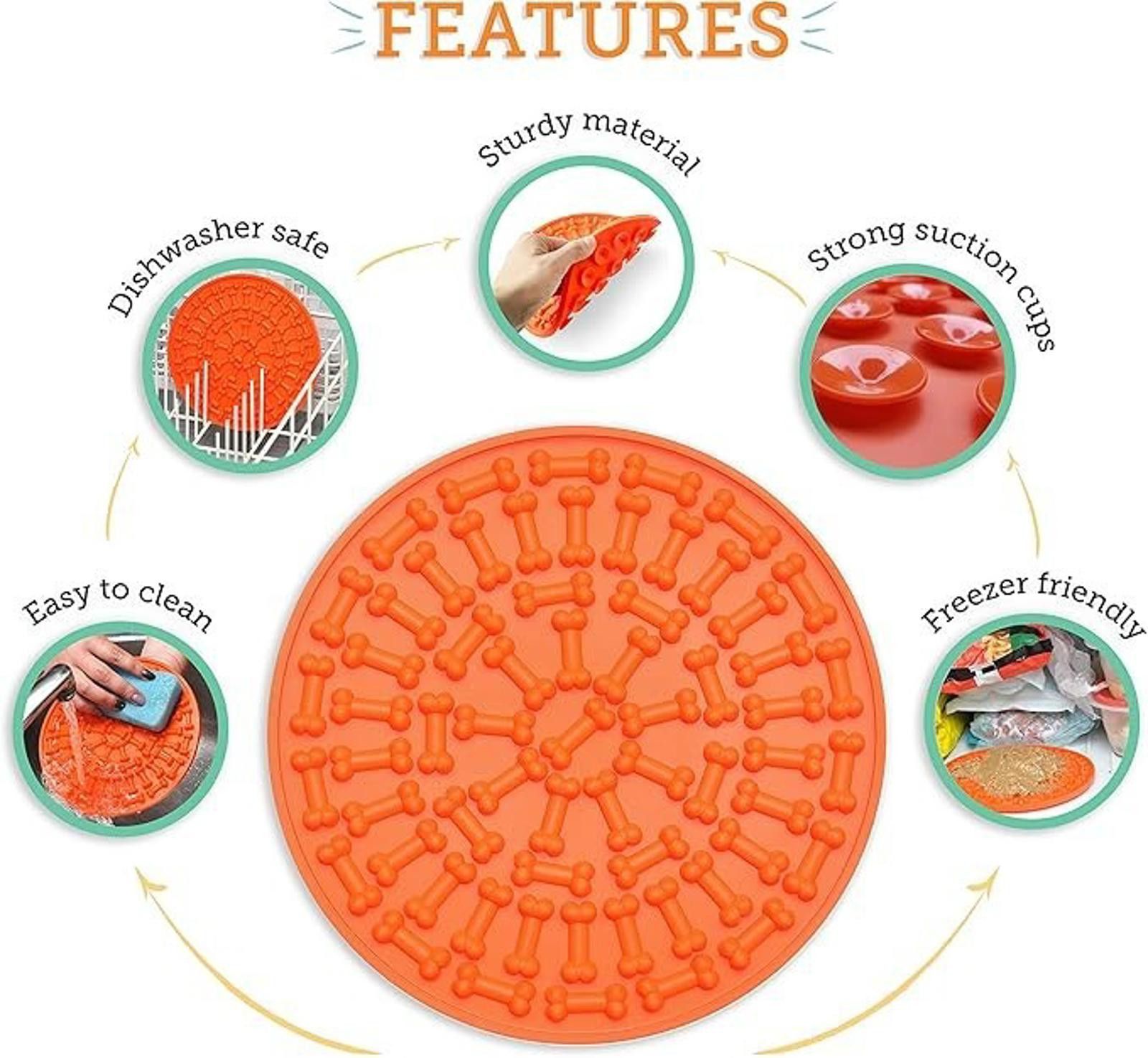Other PETCHA Dog Silicone Pet Lick Mat and Slow Feeder Size ONE SIZE - 4 Thumbnail