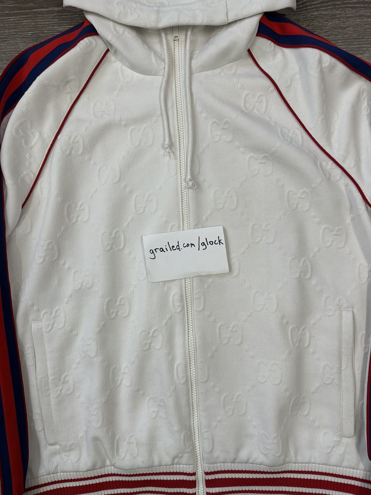 Gucci Gucci GG Logo Full Print Zip Up Windbreaker Hoodie XL Size US XL / EU 56 / 4 - 3 Thumbnail