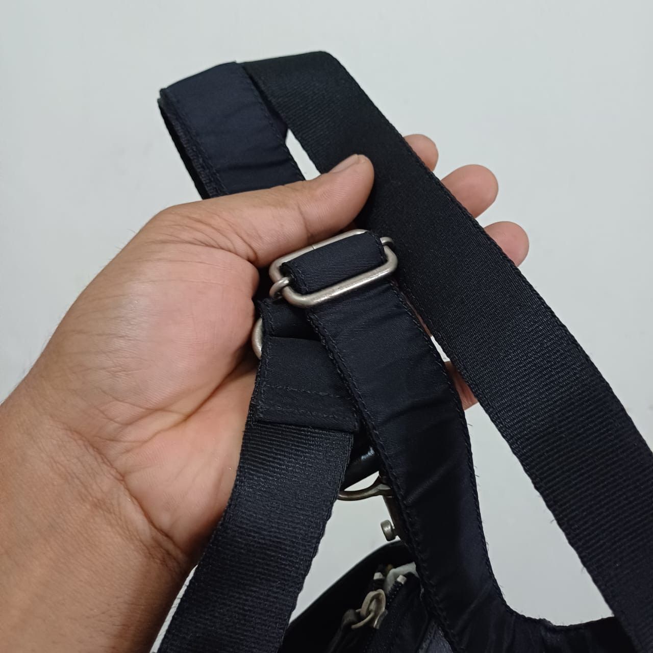 Japanese Brand 💥Last Drop💥Yohji Yamamoto Ysaccs Leather Nylon Sling Bag Size ONE SIZE - 9 Thumbnail