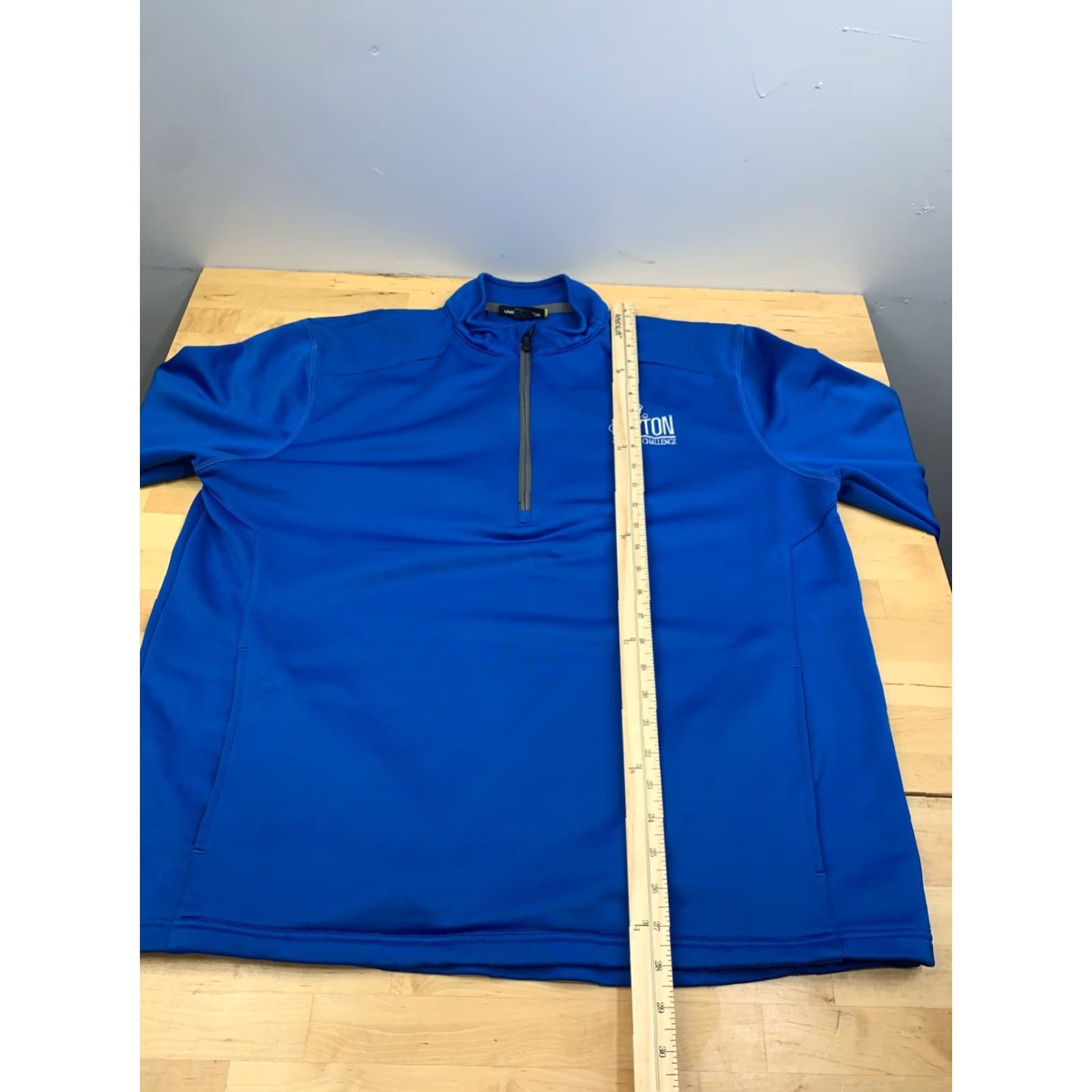 Under Armour Under armour Pullover 1/4 Zip Mens XL Casual Activewear Golf Blue Loose Lightweight Breathable Polyester Mock Neck Surrey? Size US XL / EU 56 / 4 - 6 Thumbnail