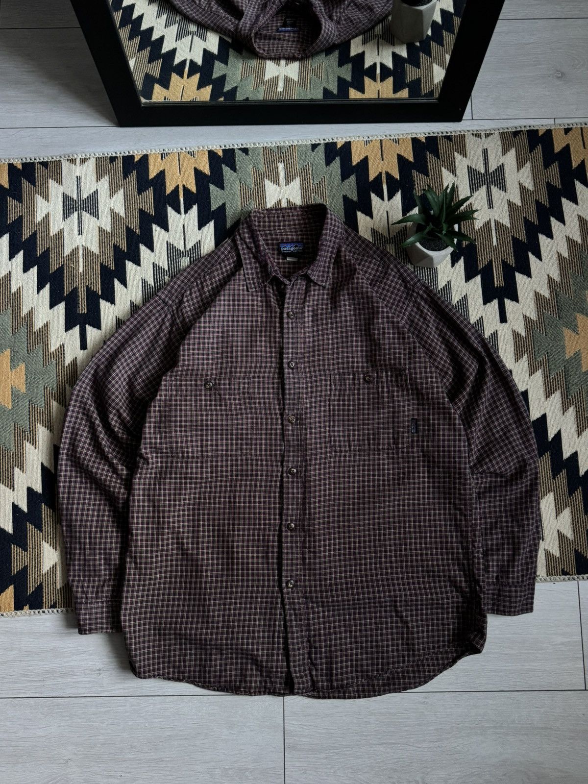 Patagonia Vintage 90s Patagonia organic cotton button up shirt
