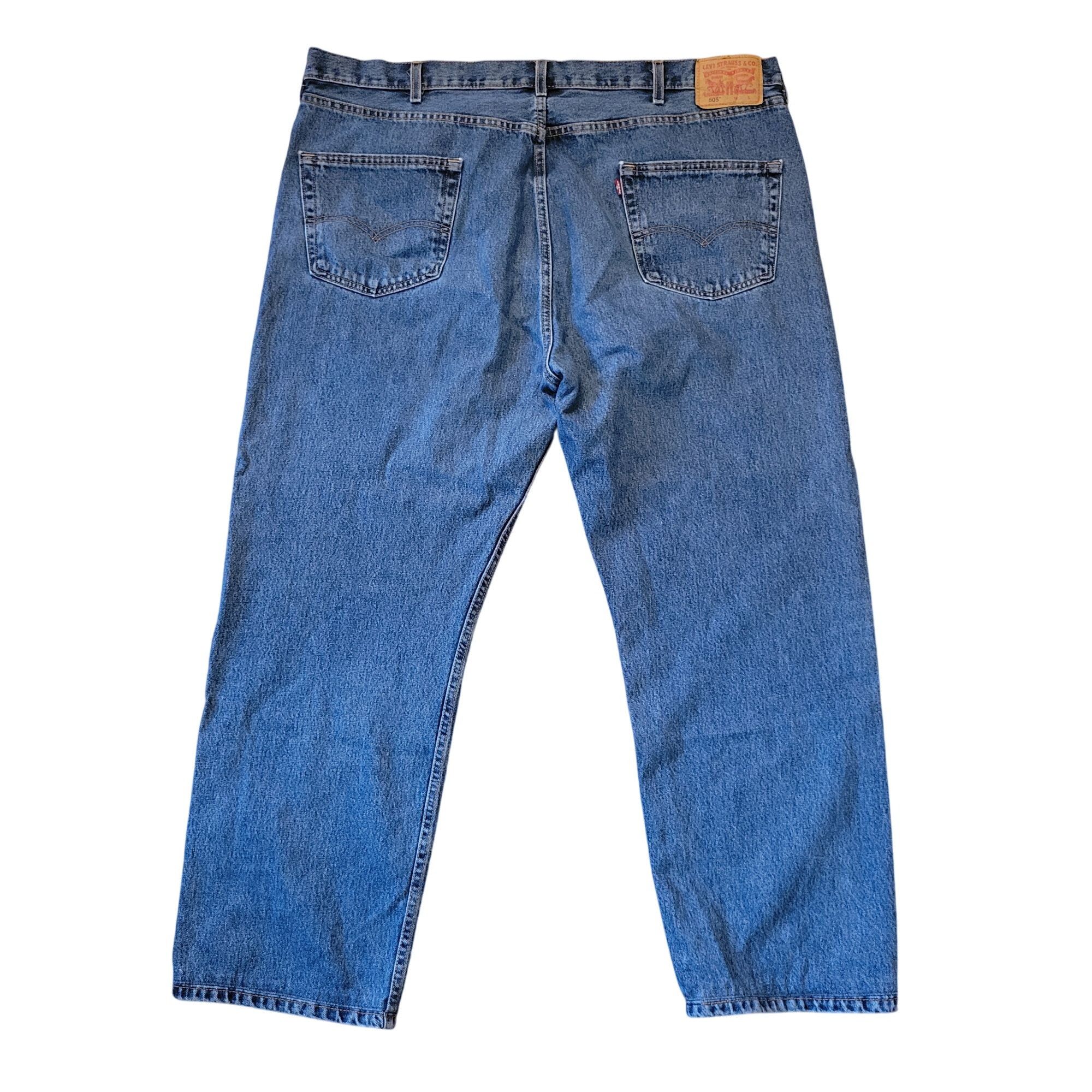 Levi's Levis 505 Jeans Regular Fit 48x32 Classic Blue Denim 5 Pocke Size US 44 / EU 60 - 4 Thumbnail