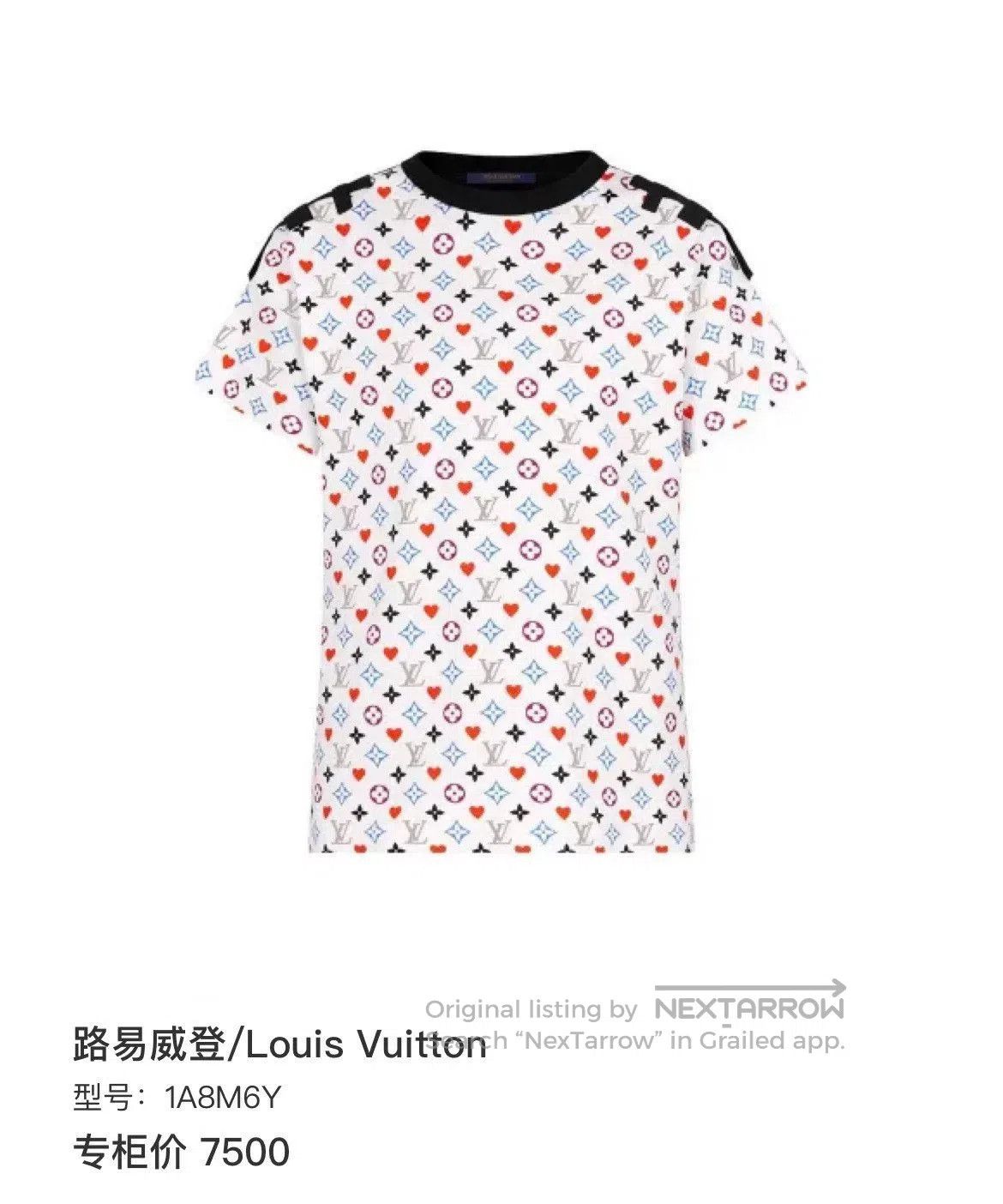 Louis Vuitton louis vuitton love print logo short sleeve tee. Size L / US 10 / IT 46 - 5 Thumbnail