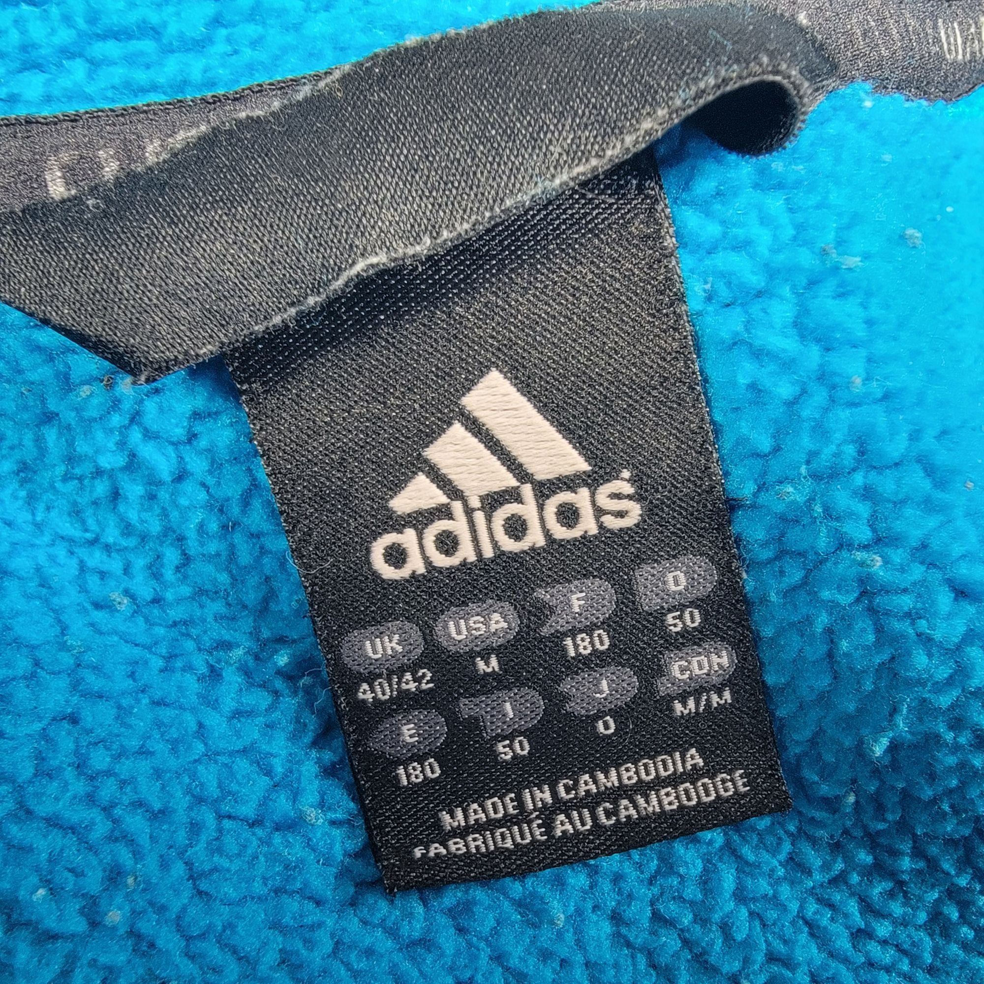 Adidas Adidas Adults Medium Blue Track Sweater Casual Outdoors Athl Size US M / EU 48-50 / 2 - 4 Thumbnail