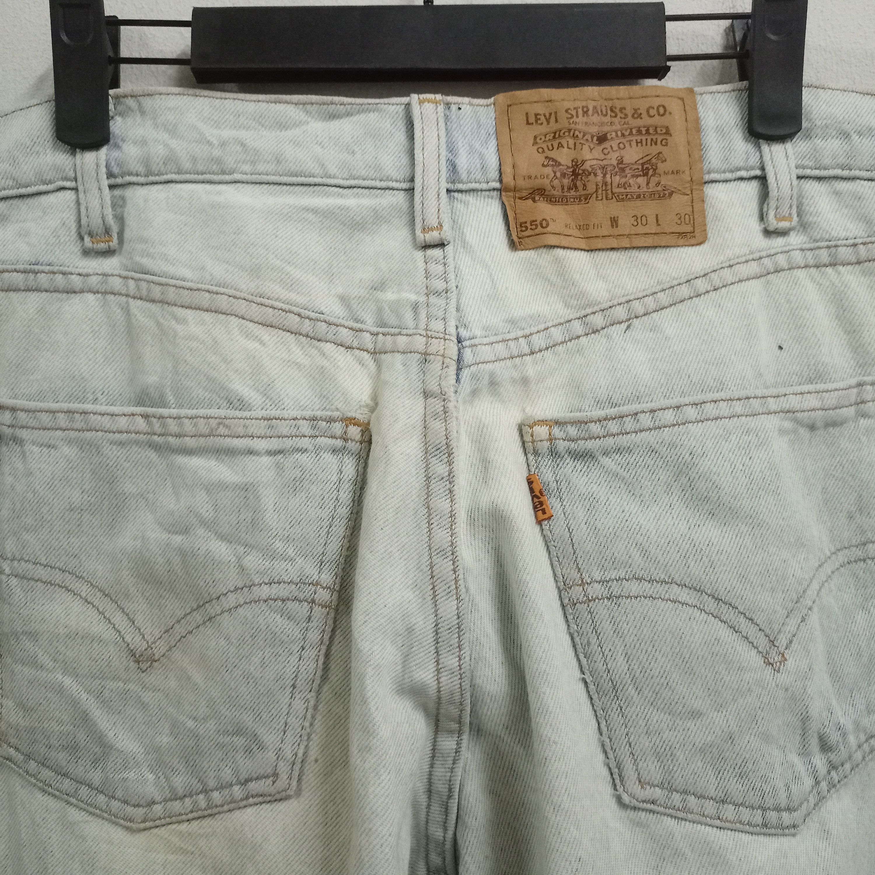 Levi's × Levi's Vintage Clothing Vintage 80s Levis Orange Tab Ripped Relaxed Fit Loose Jeans Size US 30 / EU 46 - 8 Thumbnail