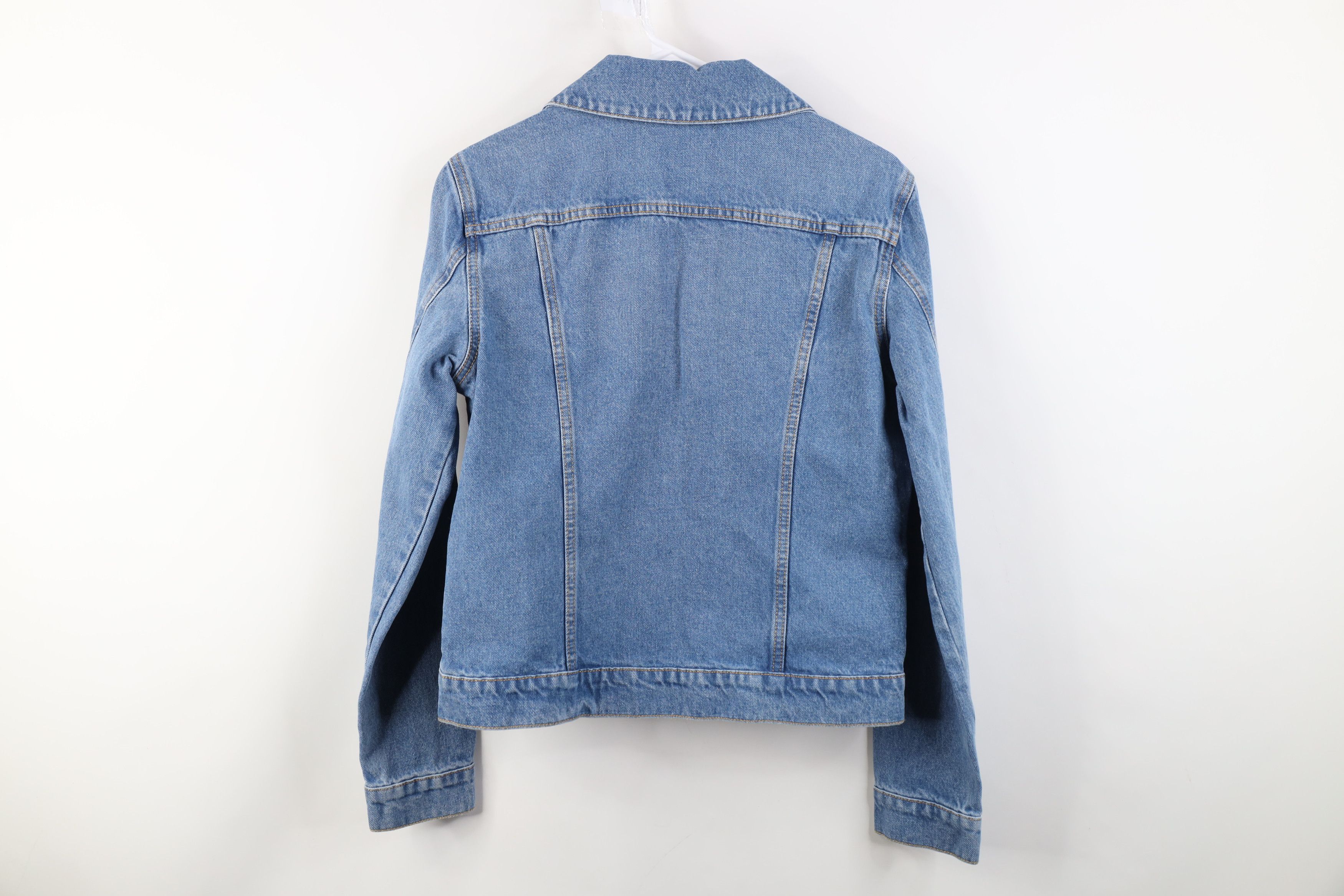 Vintage Hudson Jeans Faded Denim Jean Trucker Jacket Blue Size S / US 4 / IT 40 - 13 Thumbnail
