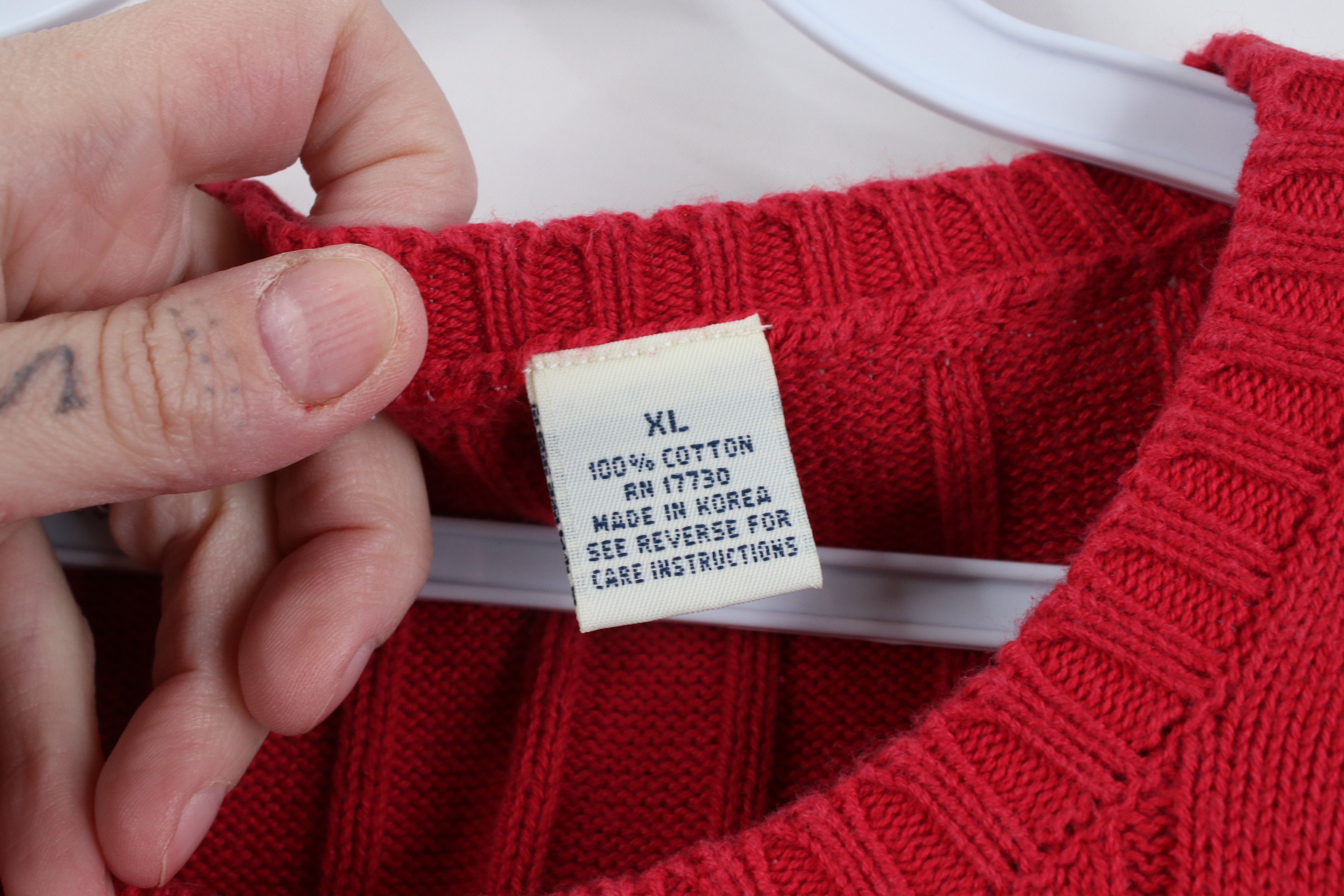 Vintage Vintage 90s Y2K Babydoll Block Knit Joey Potter Sweater ASO Size XL / US 12-14 / IT 48-50 - 6 Thumbnail