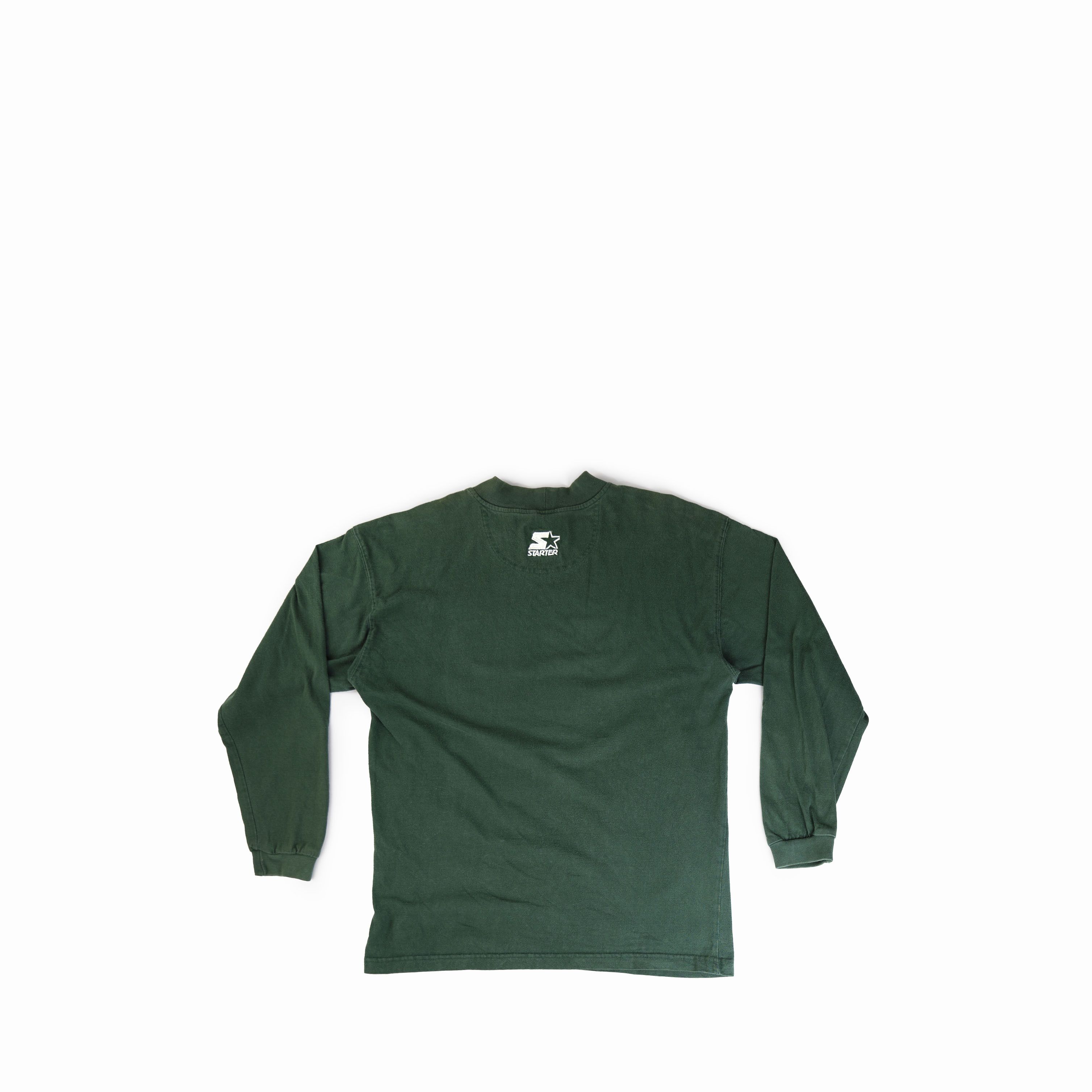 NFL Vintage 1990's Greeen Bay Packers Mock Long Sleeve Shirt Size US M / EU 48-50 / 2 - 2 Thumbnail