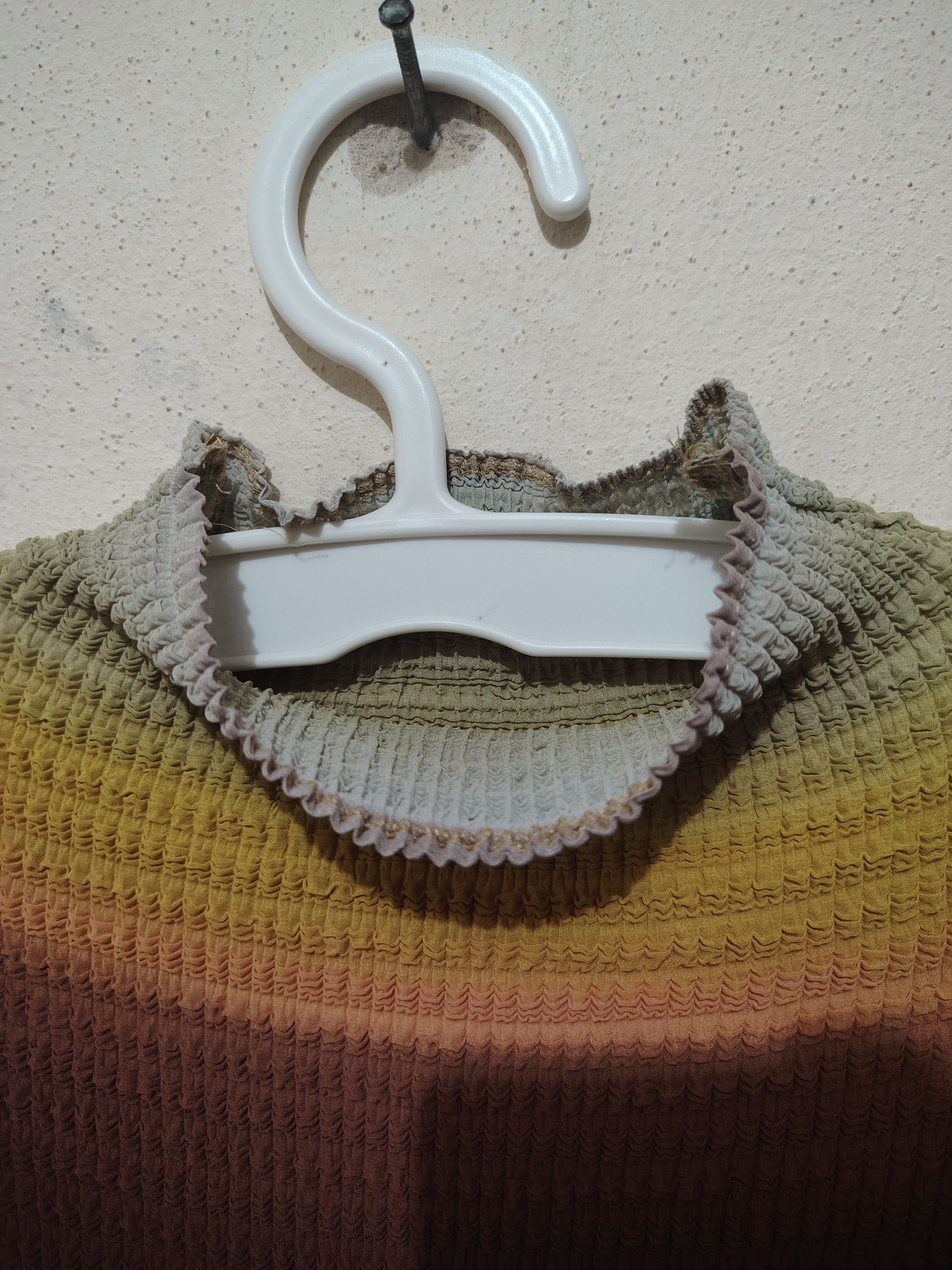 Issey Miyake Rare Japanese Claire Elmorea Pleated t shirt multicolour Size US S / EU 44-46 / 1 - 4 Thumbnail