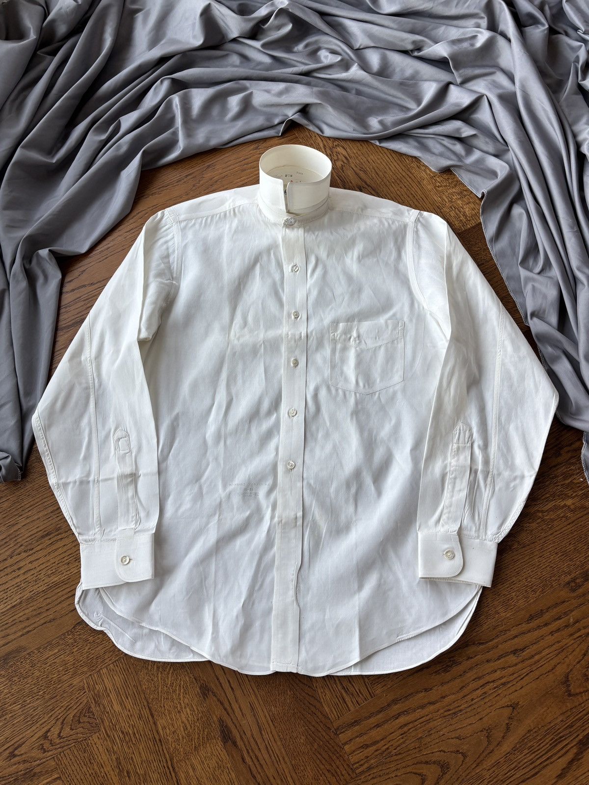 Van Heusen × Vintage 1940s Detachable Collar Shirt Vintage Van Heusen WW2 1930s Size US M / EU 48-50 / 2 - 5 Thumbnail