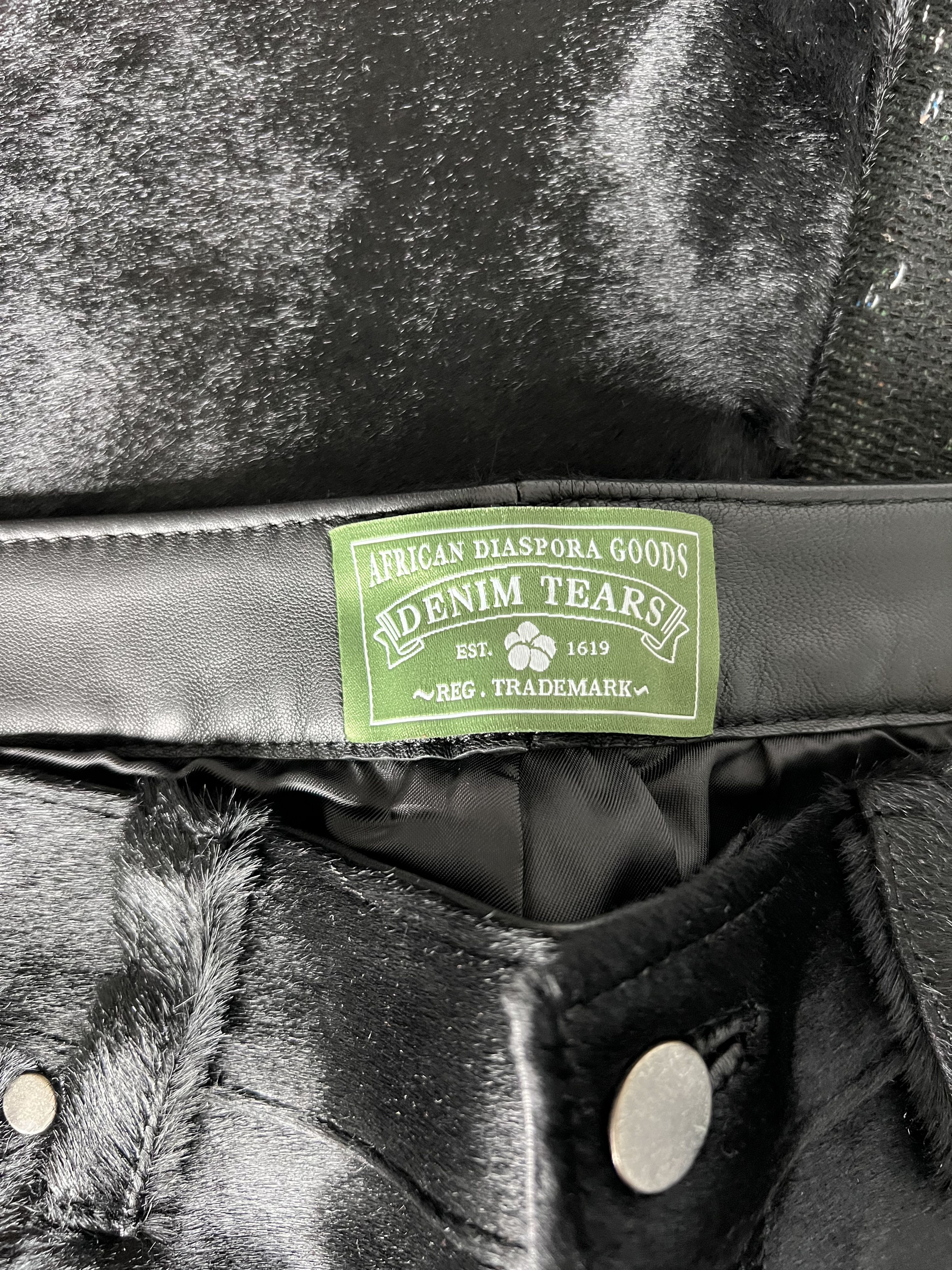 DENIM TEARS Denim Tears Genuine Calf Hair Pants in Black Size US 32 / EU 48 - 9 Thumbnail