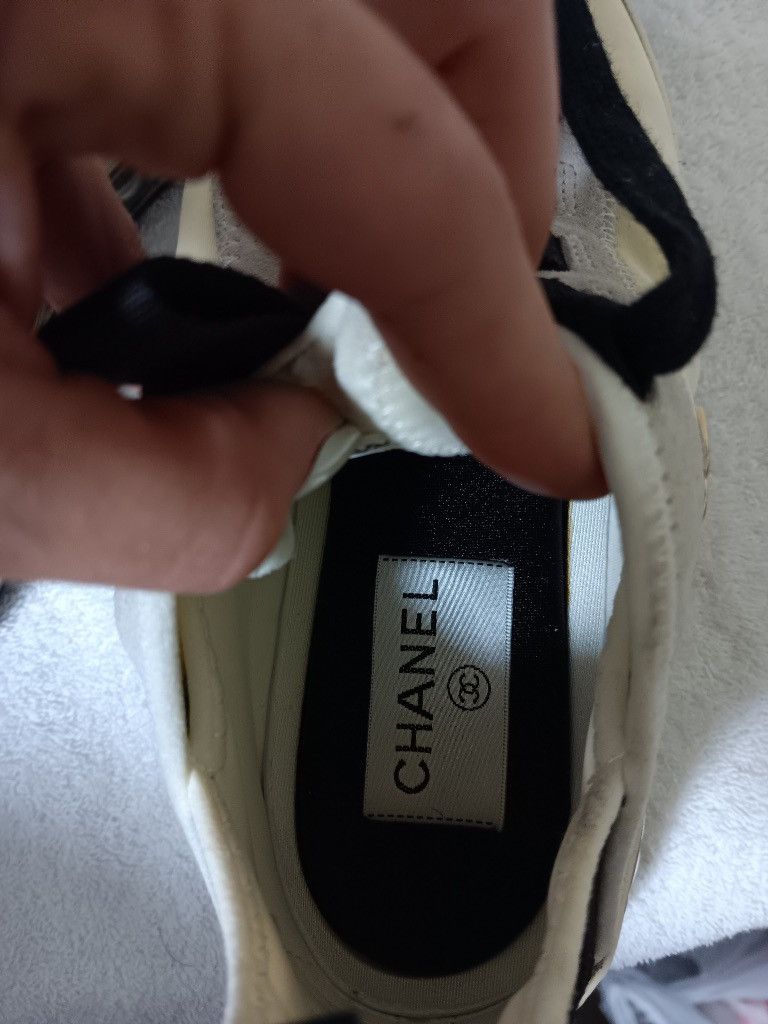Chanel New Women’s Chanel Athletic Shoes w/ gold logo Size Size US 6.5 / IT 36.5 - 4 Thumbnail