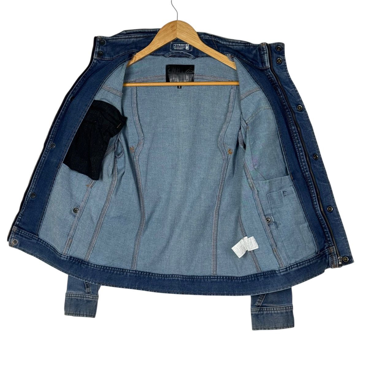 Japanese Brand 2Way Stretch Recycled From Jeans Jacket Size US S / EU 44-46 / 1 - 19 Thumbnail