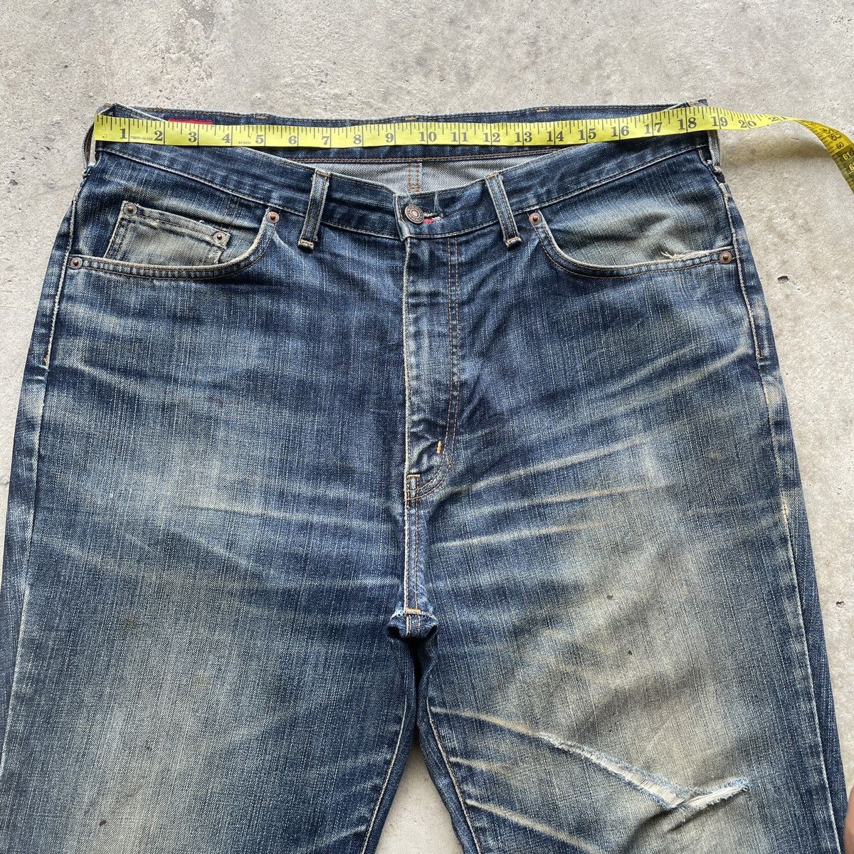 Edwin W38💥 Vintage Edwin Rusty Jeans Faded Denim Distressed Pants Size US 38 / EU 54 - 5 Thumbnail