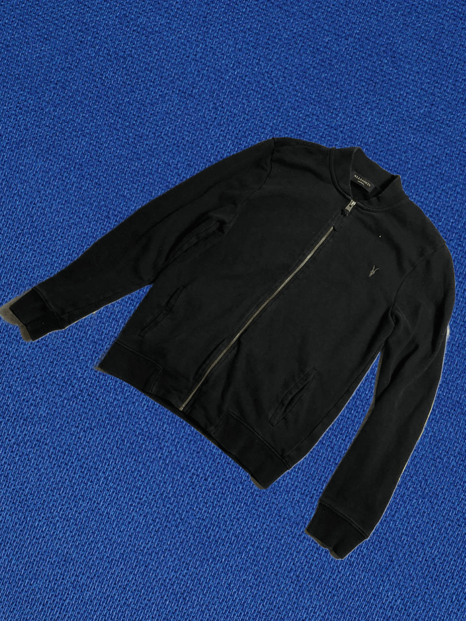 Allsaints Bomber Zip Up Japanese Logo Lux Y2K Hoodie