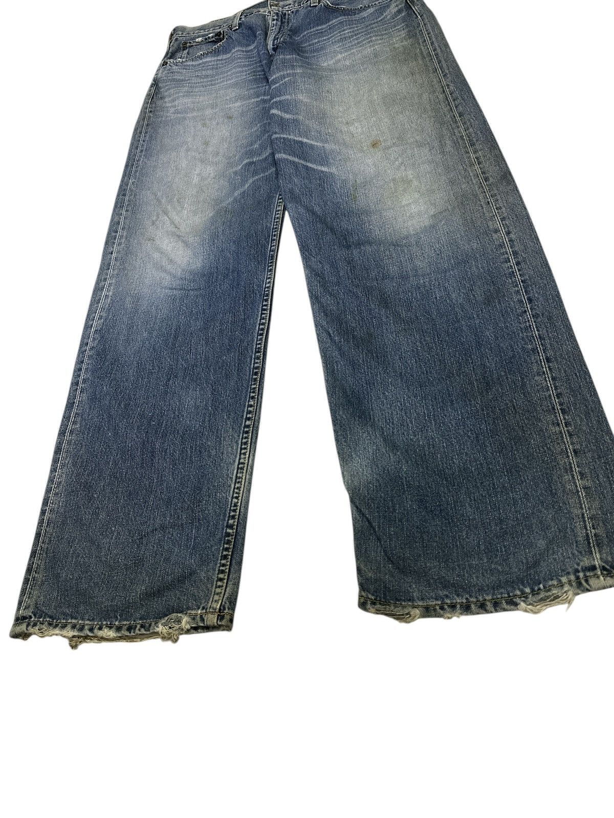Levi's Vintage Levis 504 Loose Style Bluewash Faded 💥 Size US 32 / EU 48 - 3 Thumbnail