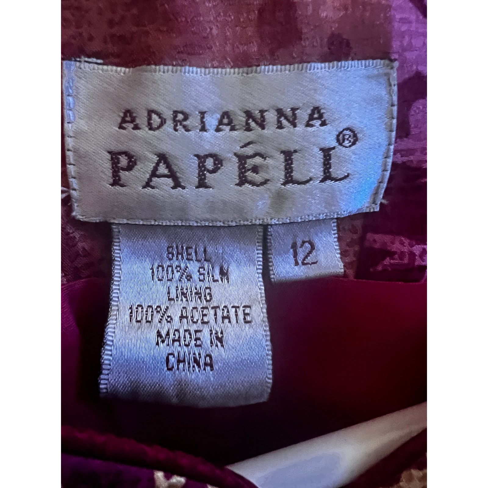 Adrianna Papell Adrianna Pappel Red Floral Silk Kimono Asian Jacket 12 Size XL / US 12-14 / IT 48-50 - 9 Thumbnail