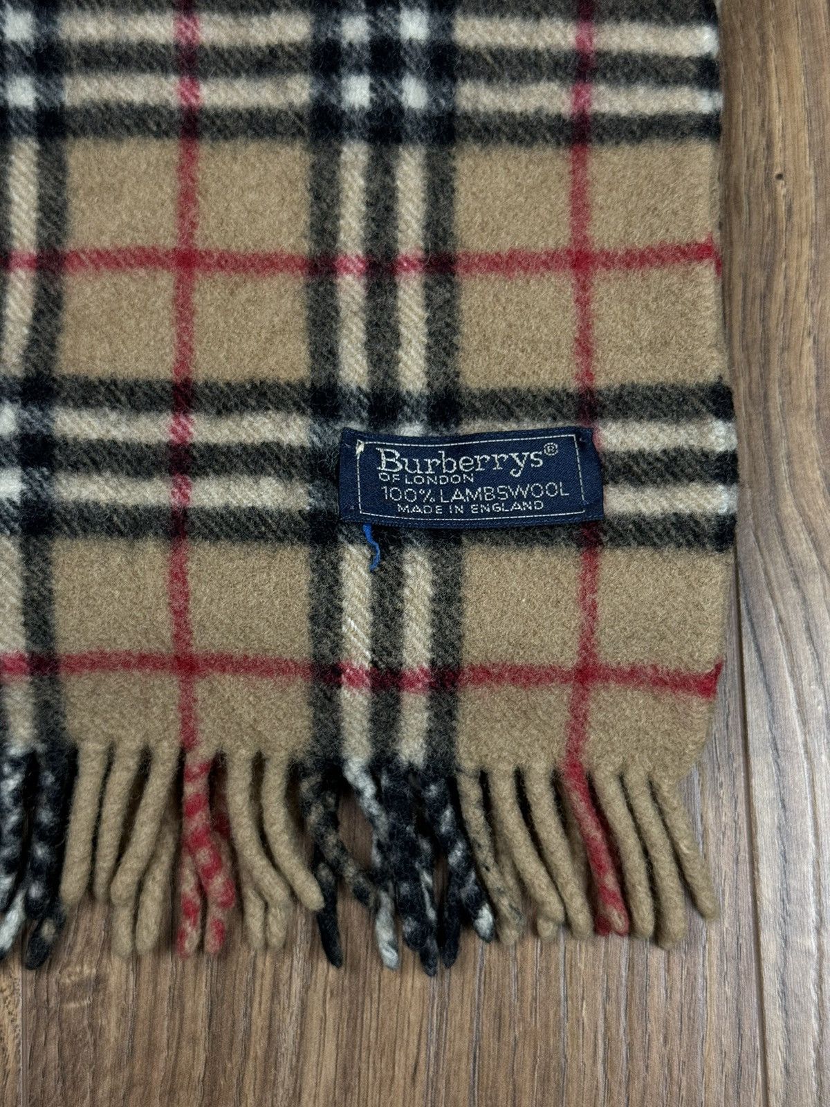 Burberry Vintage wool scarf Burberry’s 90s original luxury item Size ONE SIZE - 2 Thumbnail
