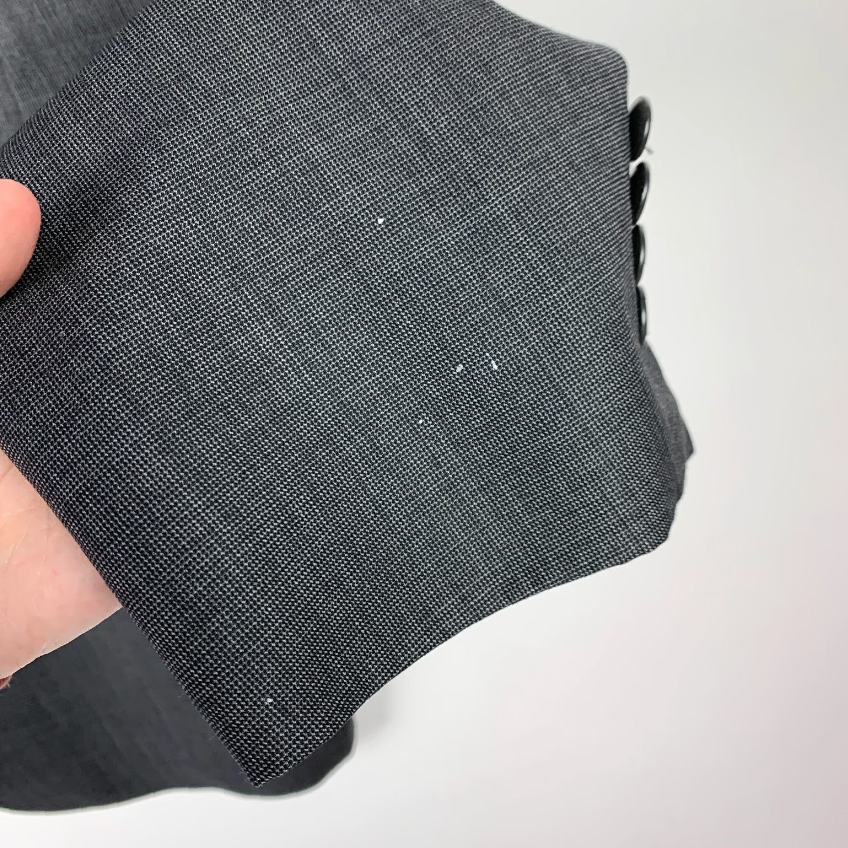 Hart Schaffner Marx VINTAGE Hart Schaffner Marx Nordstrom Gold Trumpeter Blazer Suit Sport Coat 43R Gray Mens Jacket 1990s Size 46R - 6 Thumbnail