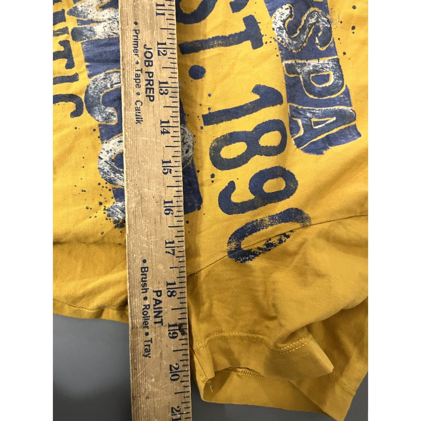 Vintage US Polo Assn. Graphic Tee Short Sleeve Men's T-Shirt M Yellow Denim 1890 Size US M / EU 48-50 / 2 - 6 Thumbnail