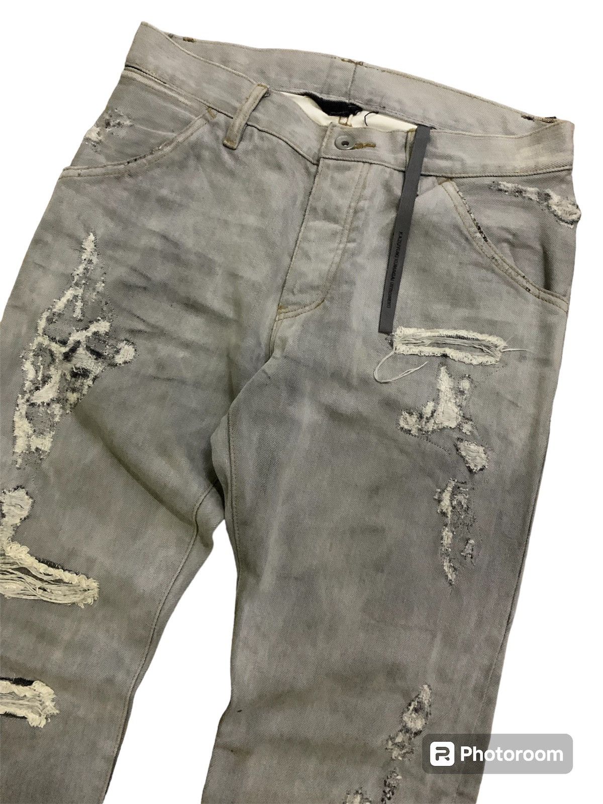 Kazuyuki Kumagai Attachment 💥Kazuyuki kumagai Attachment Ripped Denim Size US 29 - 5 Thumbnail