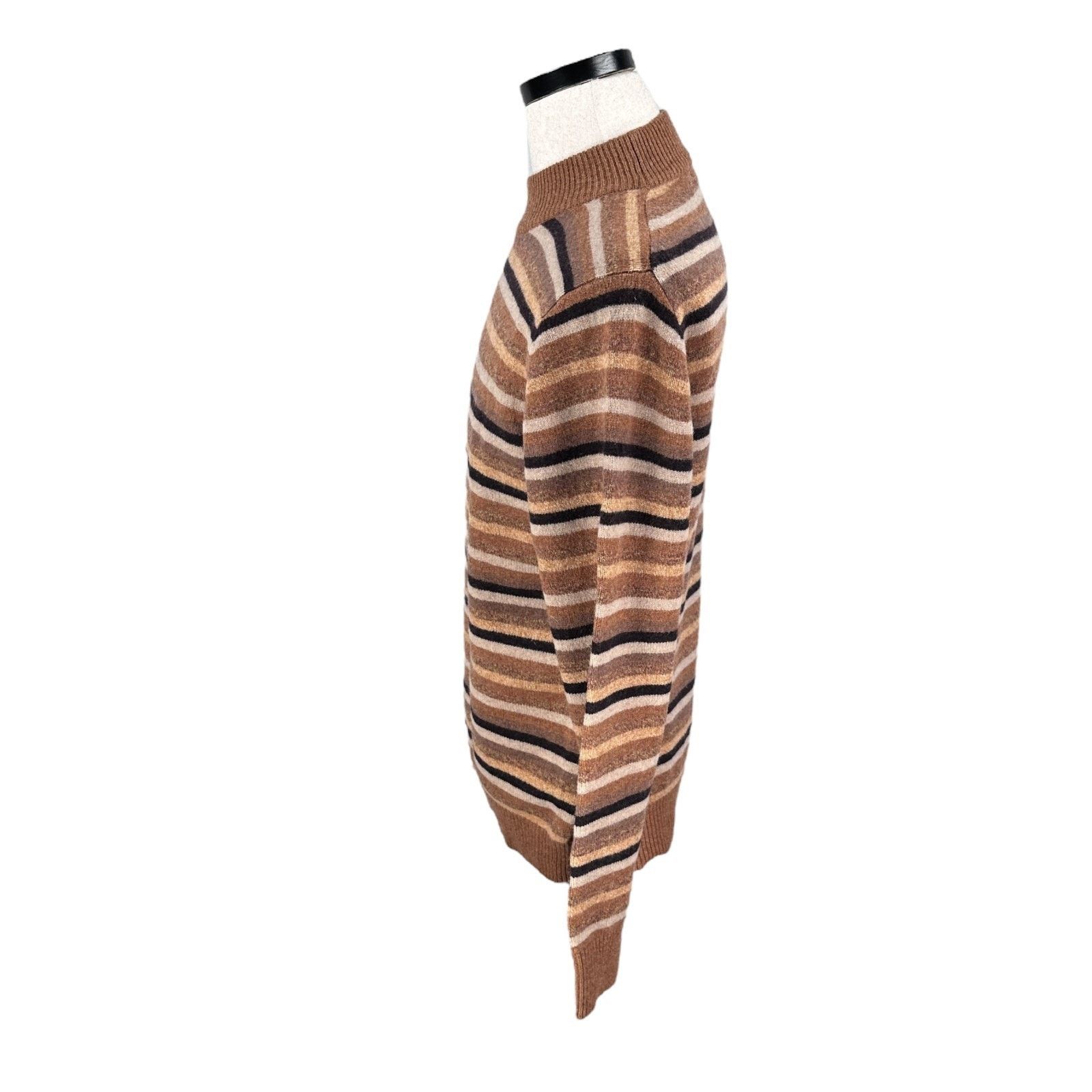 Other JW Anderson Uniqlo Sweater Men M Brown Striped Long Sleeve Size US M / EU 48-50 / 2 - 4 Thumbnail