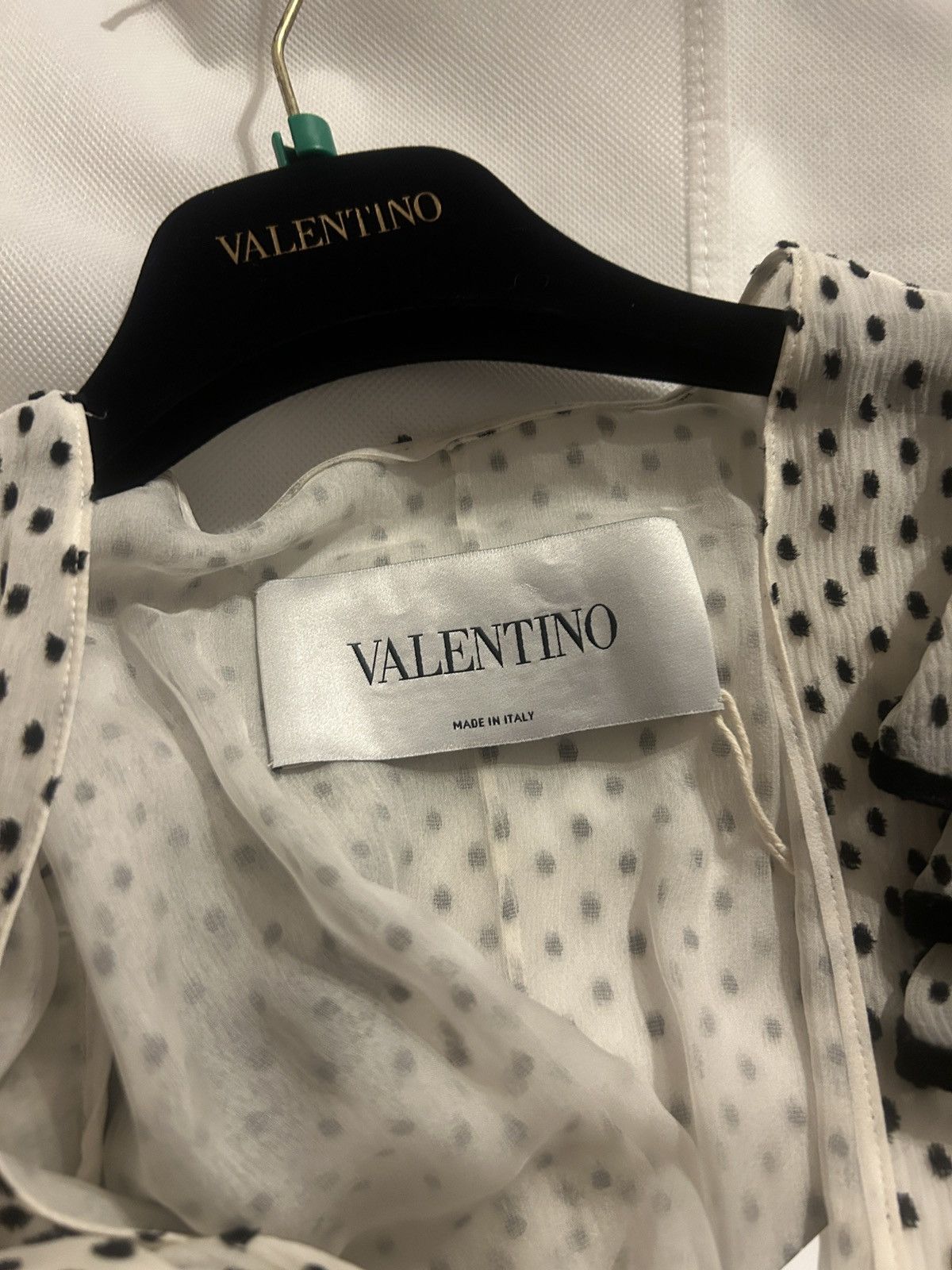 Valentino VALENTINO GARAVANI Ruffled silk-blend devoré-velvet Dress Size S / US 4 / IT 40 - 6 Thumbnail
