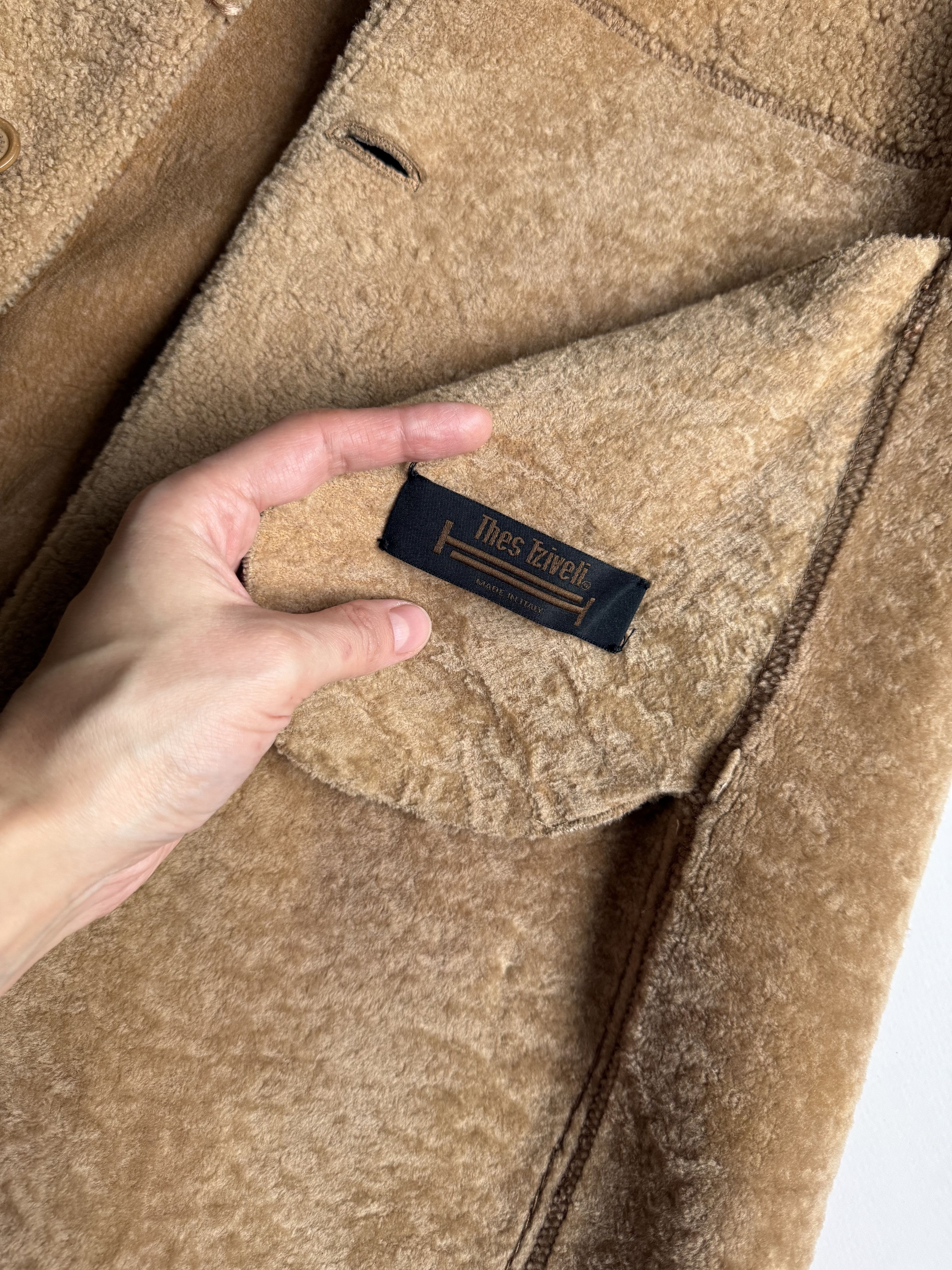 Other Women's Thes Tziveli Luxury Shearling Long Coat Small Size S / US 4 / IT 40 - 7 Thumbnail