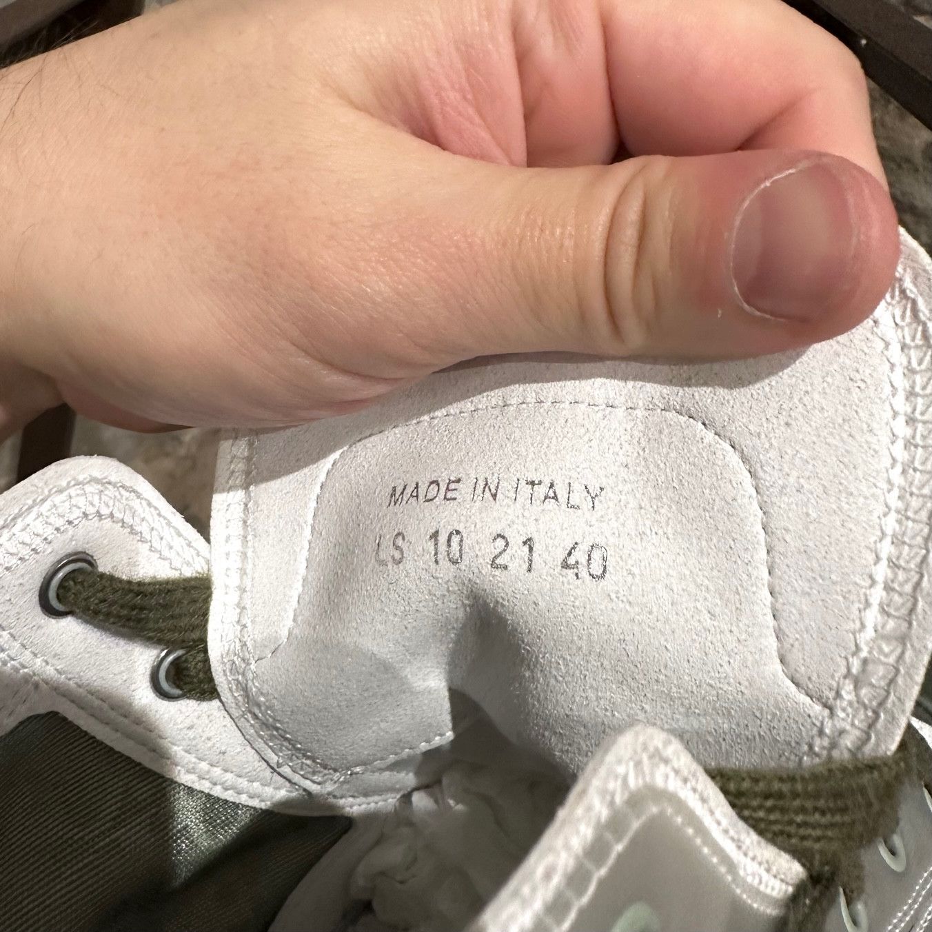 Dior Dior B23 Dark Olive Green Oblique Canvas High-top Sneakers Size US 7 / EU 40 - 10 Thumbnail
