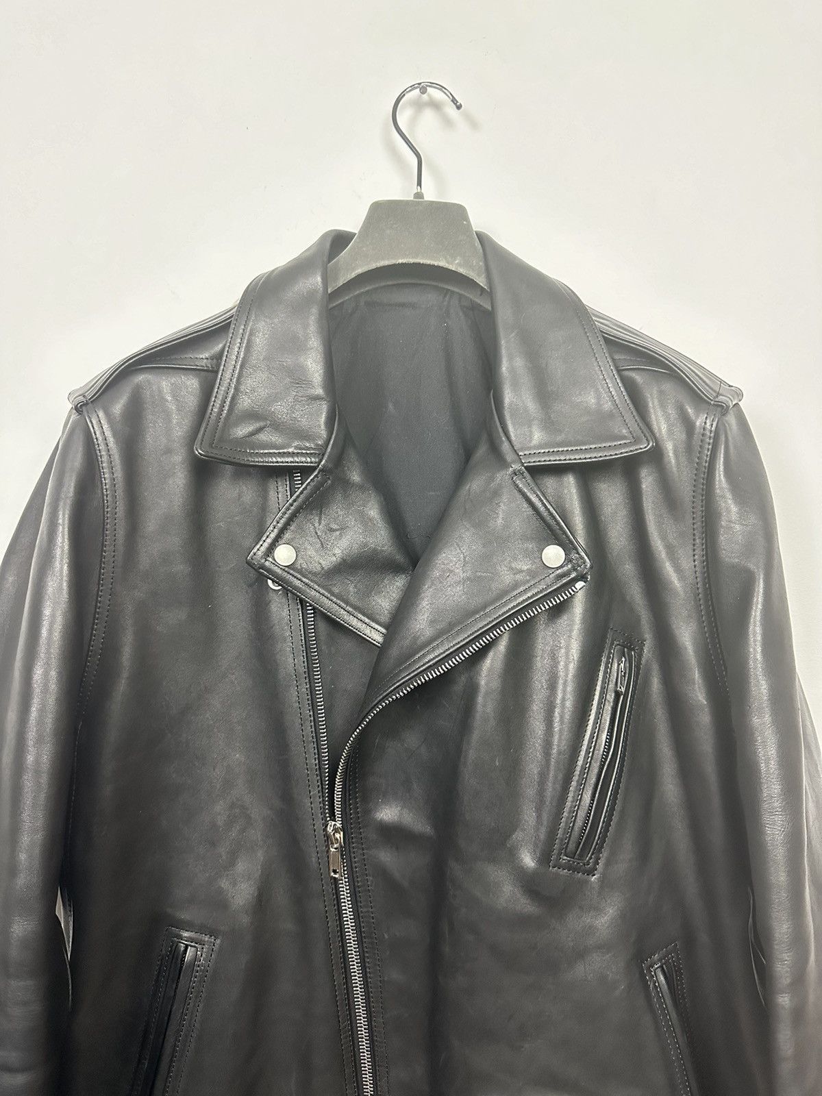 Rick Owens FW23 ‘LUXOR’ DRKSHDW Horse Leather Jumbo Luke Stooges Jacket Size US L / EU 52-54 / 3 - 2 Thumbnail