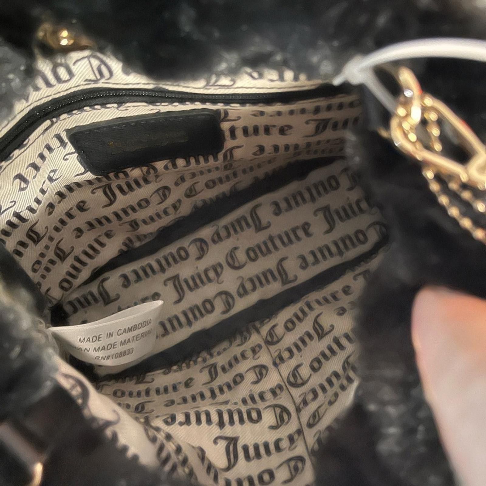 Juicy Couture Jeans Juicy Couture Fluffy Mini Tote Bag With Removable Strap Size ONE SIZE - 4 Thumbnail