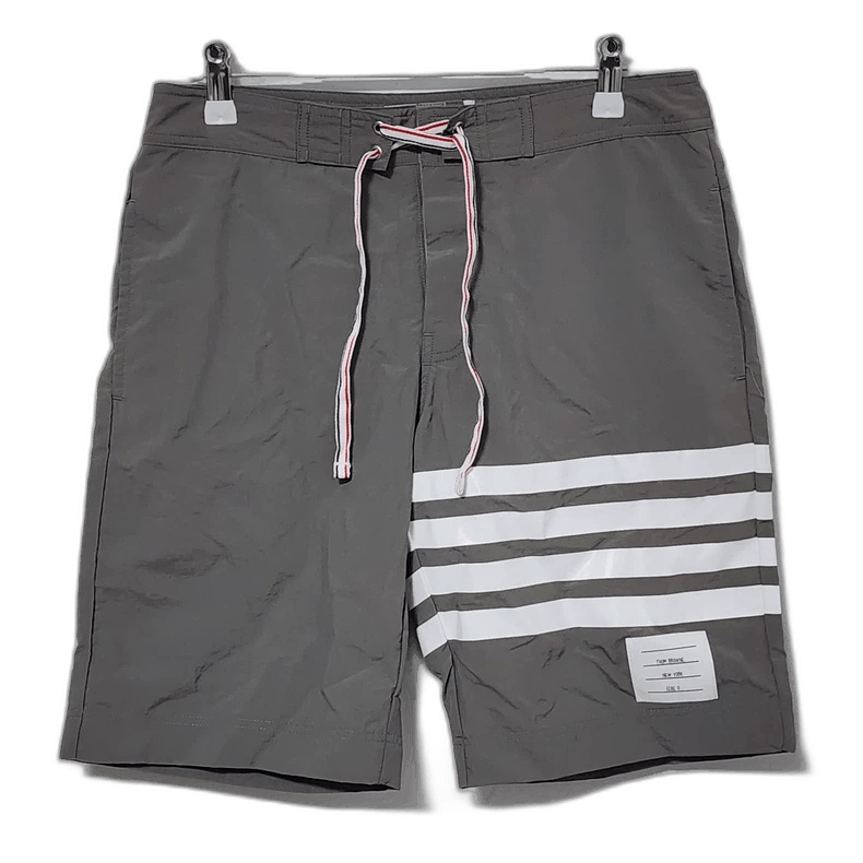 Thom Browne Thom Browne Grey Beach Shorts Size US 26 / EU 42 - 1 Thumbnail