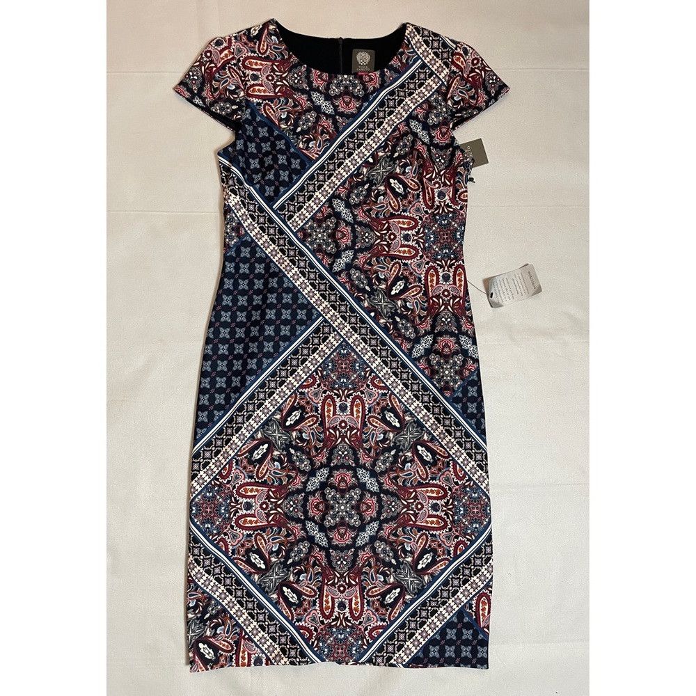 Vince Camuto NWT New $138 Vince Camuto Mixed Print Scuba Crepe Body-Con Size XL / US 12-14 / IT 48-50 - 5 Thumbnail