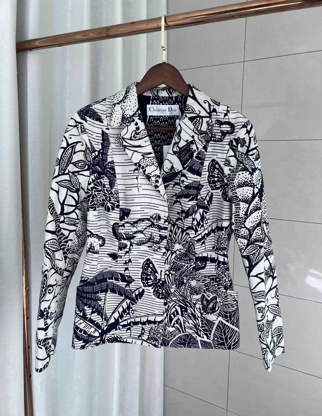 Dior Dior Jungle Print Blazer Size US XS / EU 42 / 0 - 1 Thumbnail