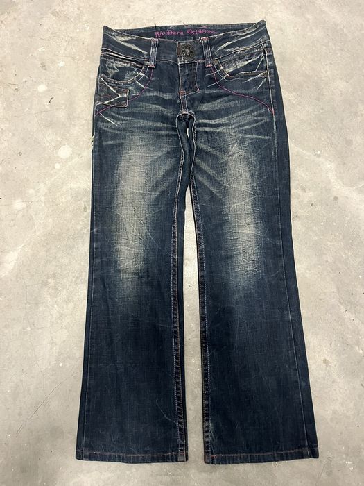 If Six Was Nine RIOBERA JAPAN WASHED LOW RISE FLARE JEANS PANT