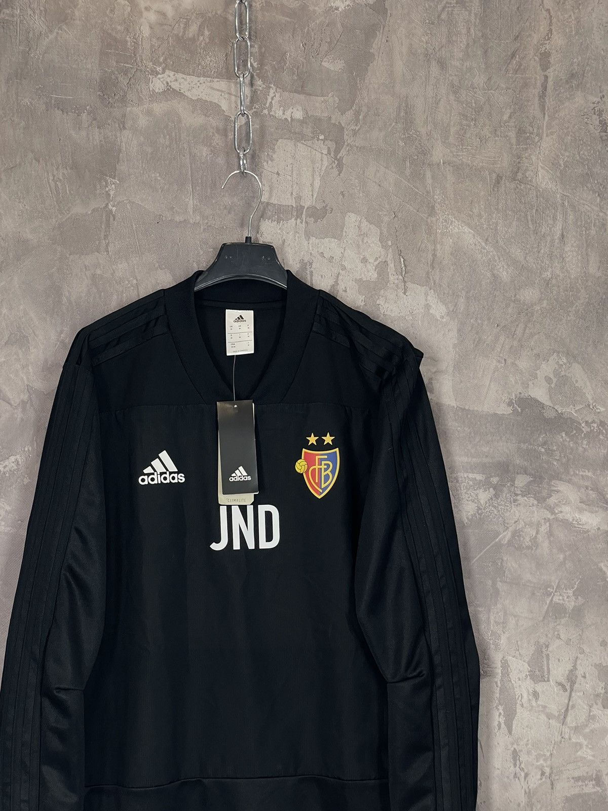 Adidas × Vintage Adidas 2018s Streetwear Basel Black New Soccer Jersey Long Size US M / EU 48-50 / 2 - 4 Thumbnail