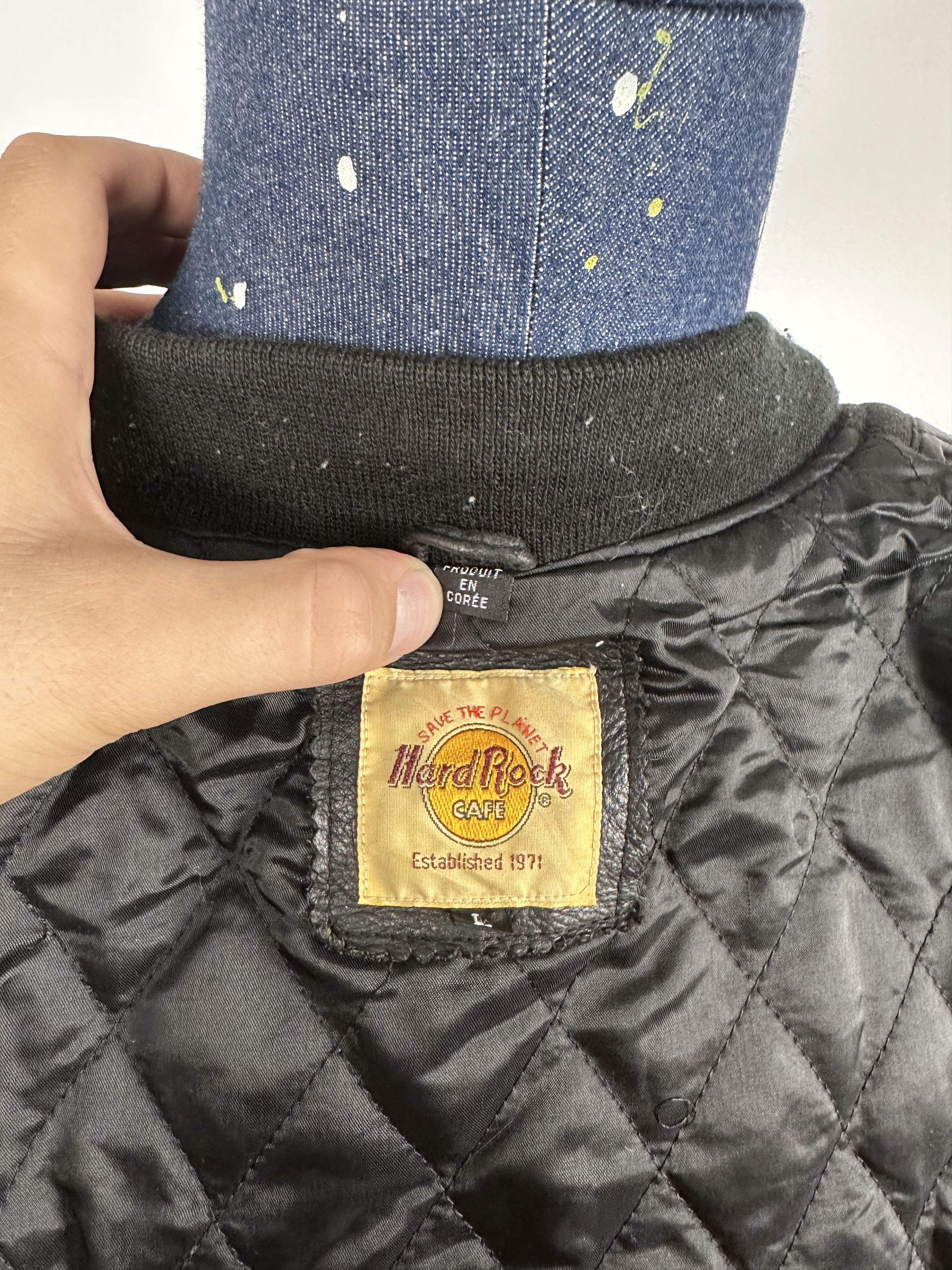 Grailed × Hard Rock Cafe × Vintage Hard Rock Cafe Varsity Bomber Jacket Vancouver Wool Leather Size US L / EU 52-54 / 3 - 12 Thumbnail
