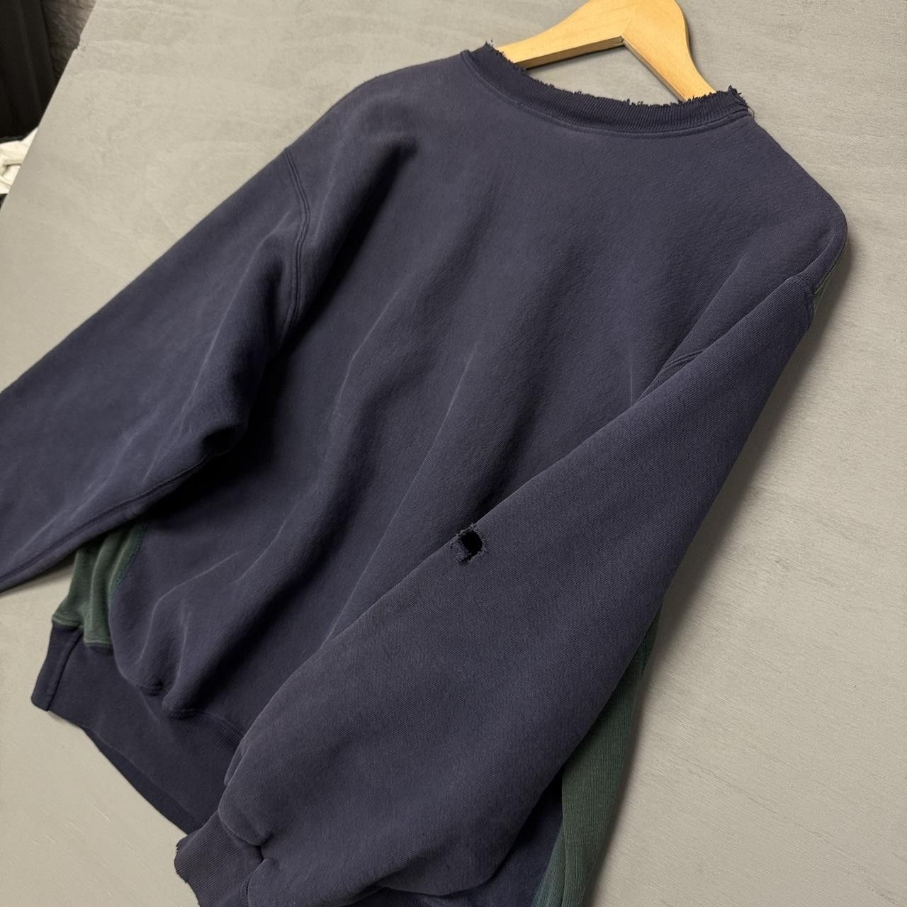 Vintage Notre Dame 90s Rugby Style Thrashed Sweatshirt XXL Size US XXL / EU 58 / 5 - 7 Thumbnail