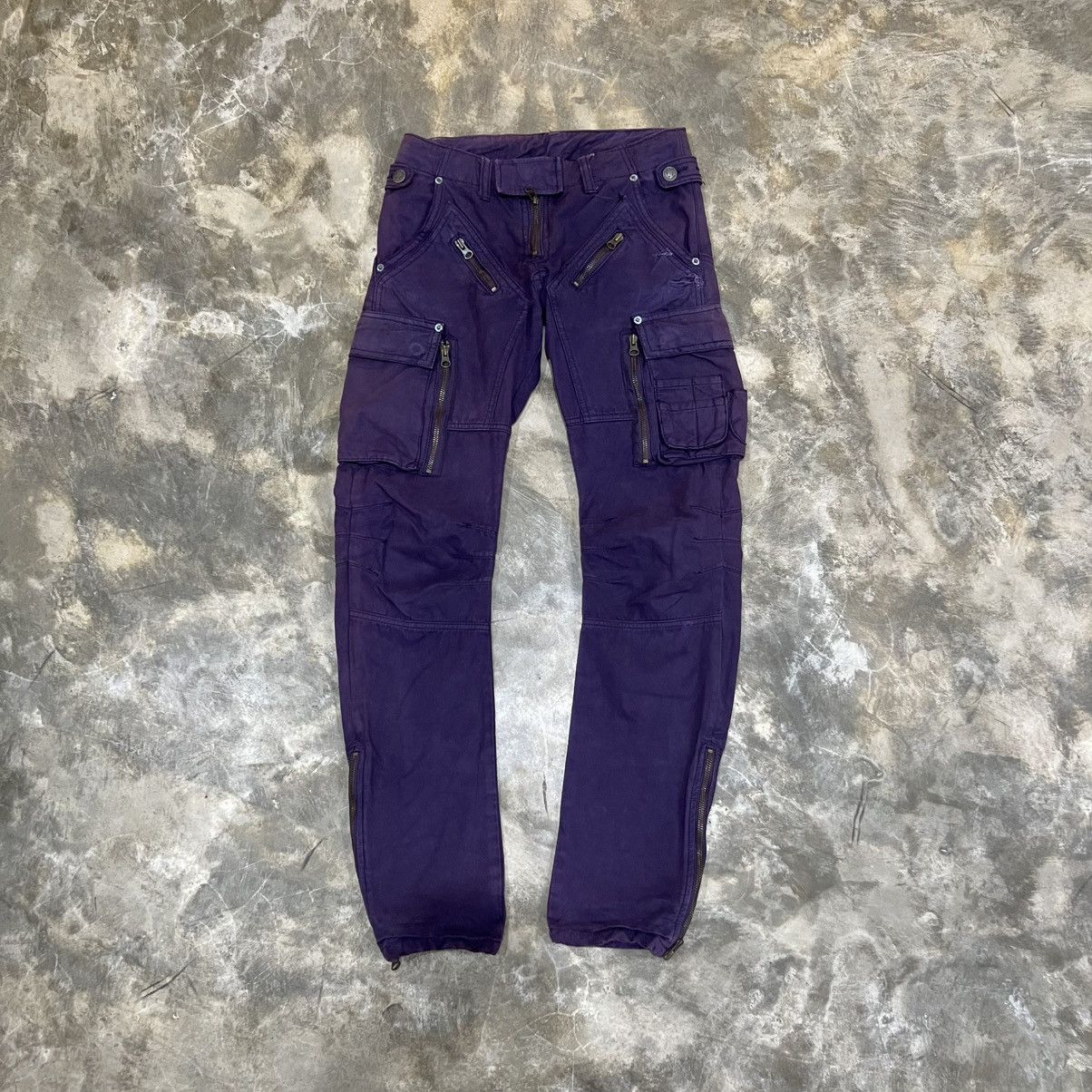 PPFM 2000s PPFM Vkei Style Multi Zip Pocket Cargo Pants Size US 28 / EU 44 - 1 Thumbnail