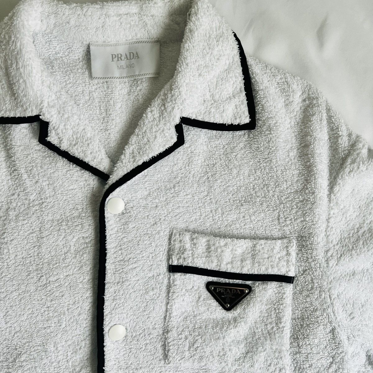 Prada PRADA terry cloth bowling shirt jacket Size US S / EU 44-46 / 1 - 5 Thumbnail