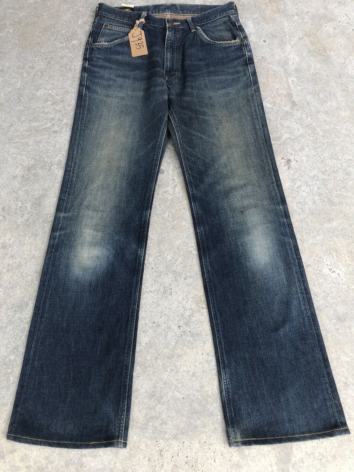 If Six Was Nine Japanese Lee Flared Jeans Distressed Jeans Size US 31 - 1 Thumbnail